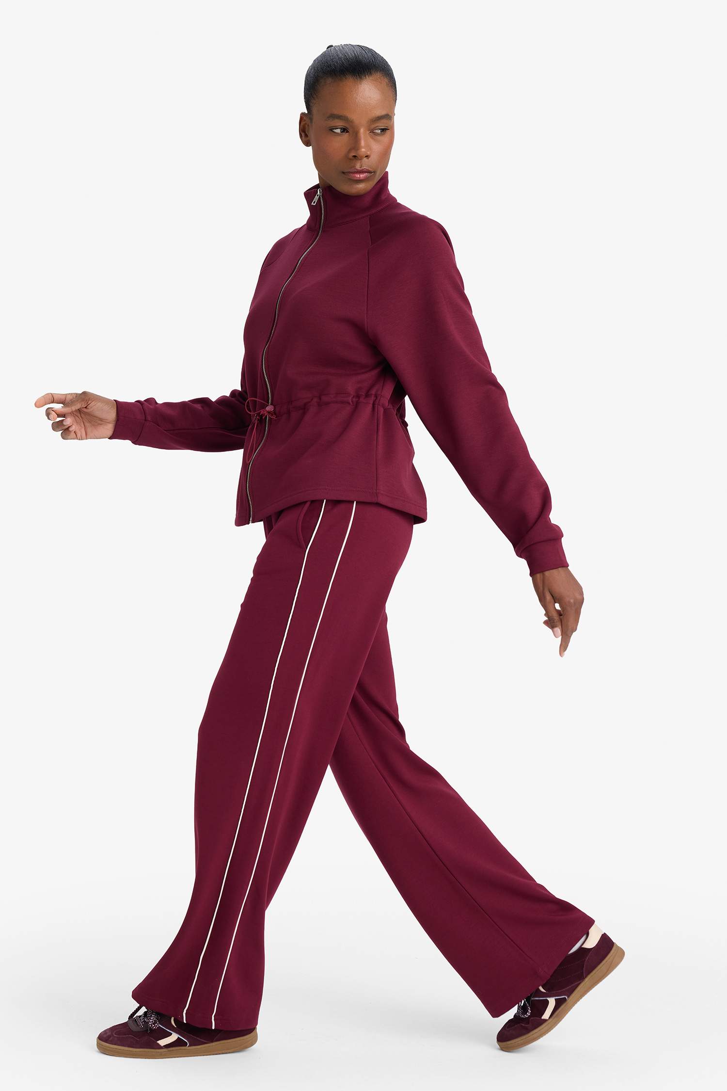 Wide Leg Long Leg Modal Trousers