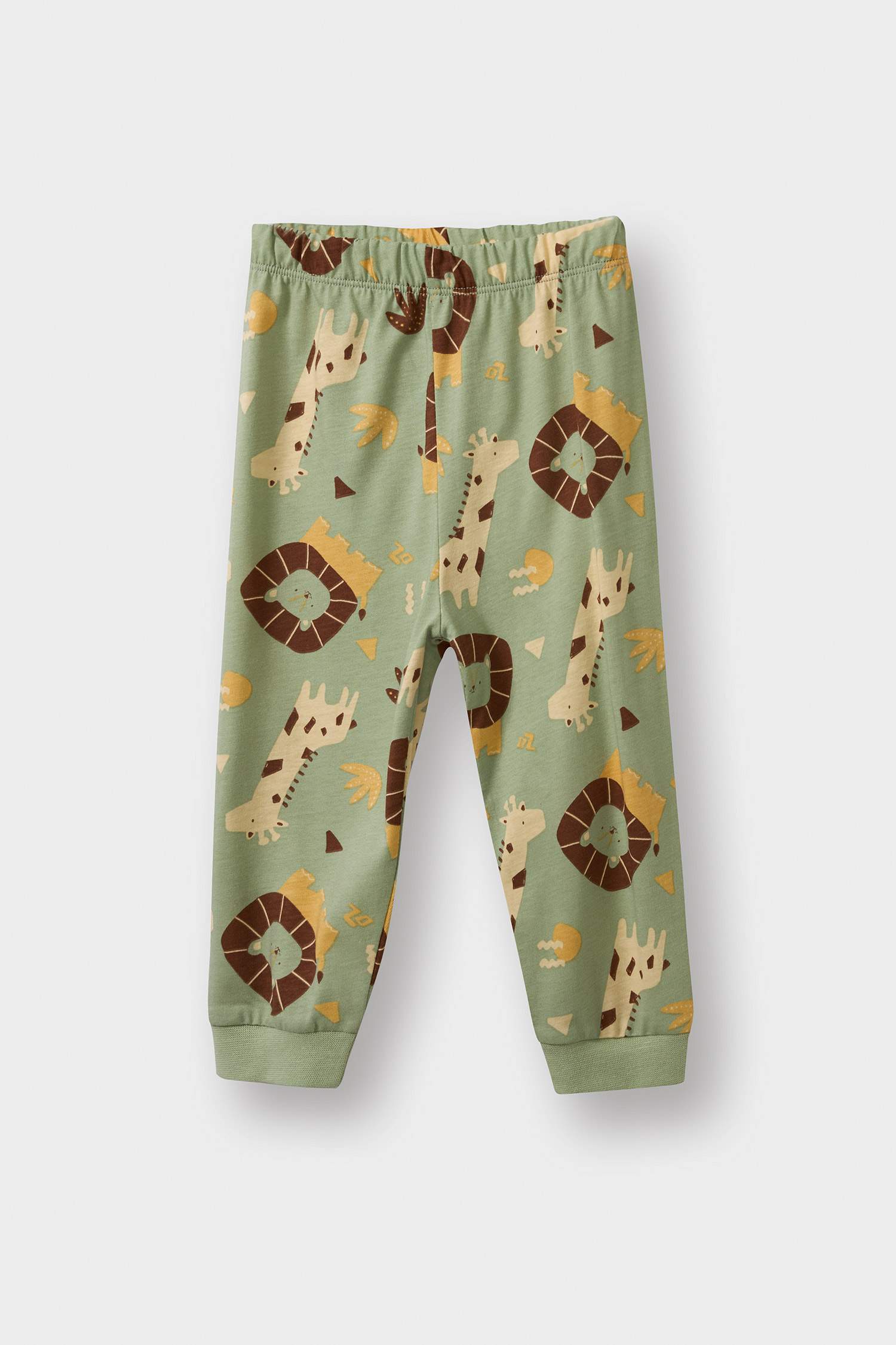 Baby Boy Safari Printed Cotton Top Bottoms 2 Piece pajama Set