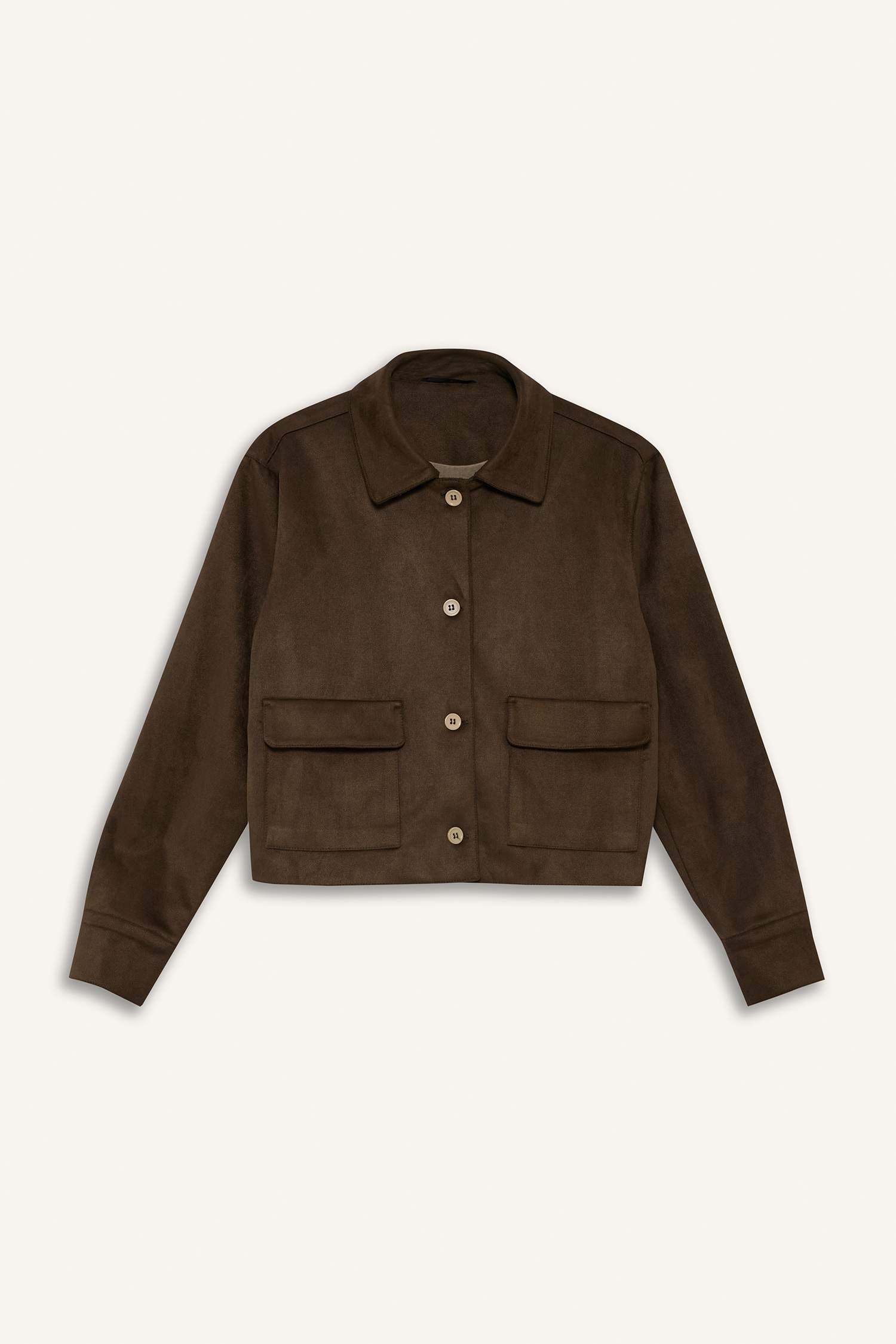 فيست بليزر بياقة قميص شمواه