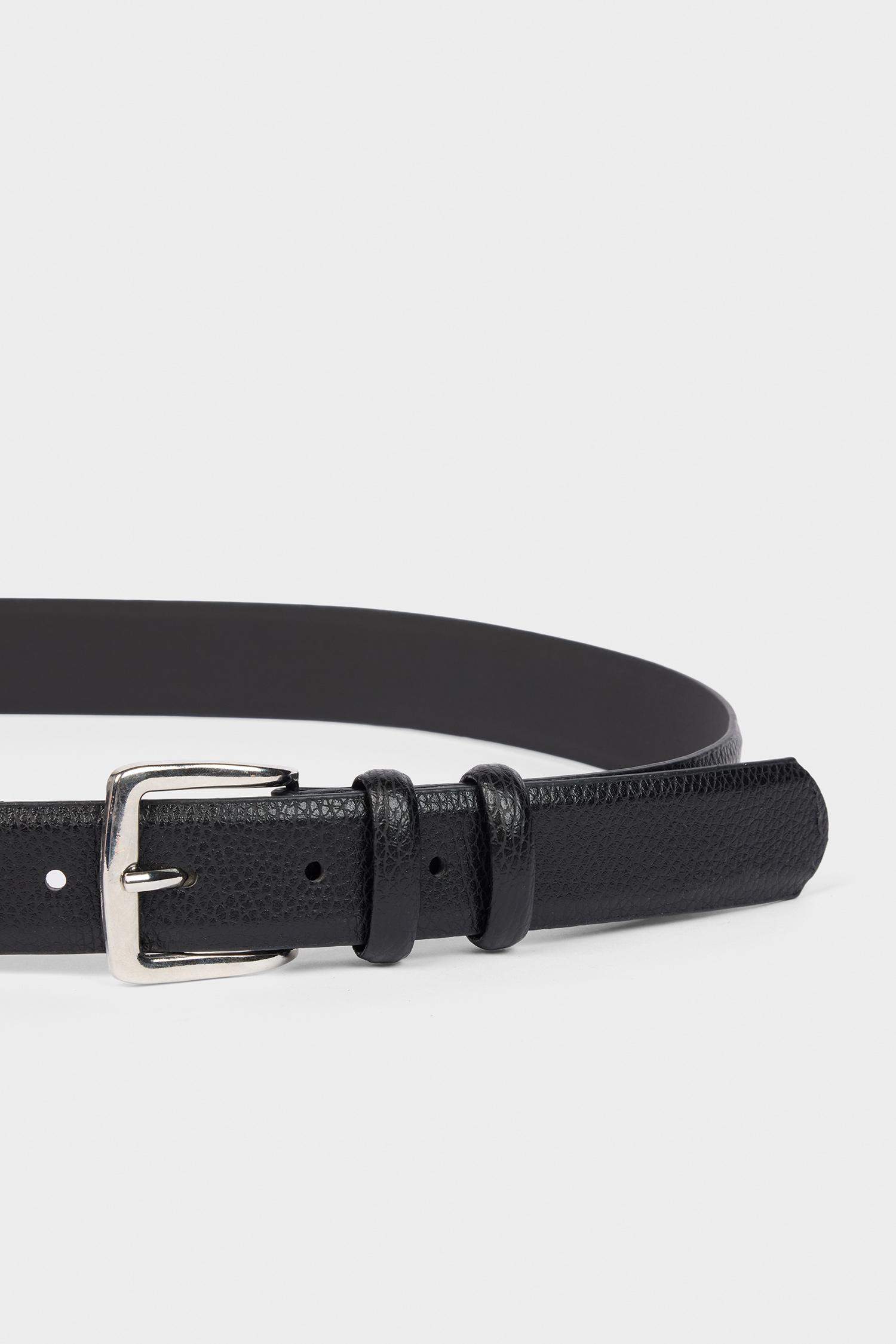 Erkek Dikdörtgen Toka Suni Deri 2'li Klasik Kemer