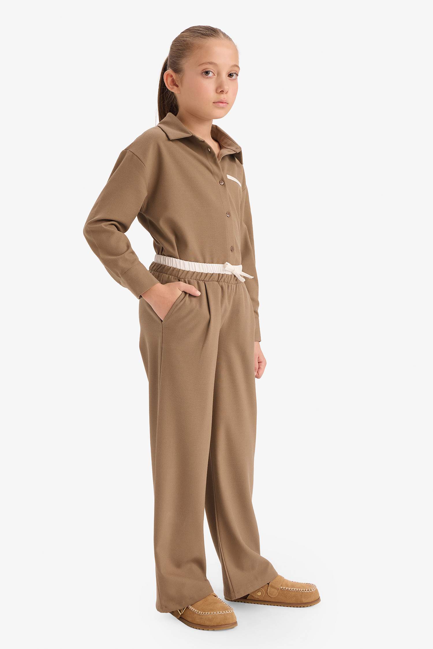 بنطرون بناتي وايد ليج برجل واسع