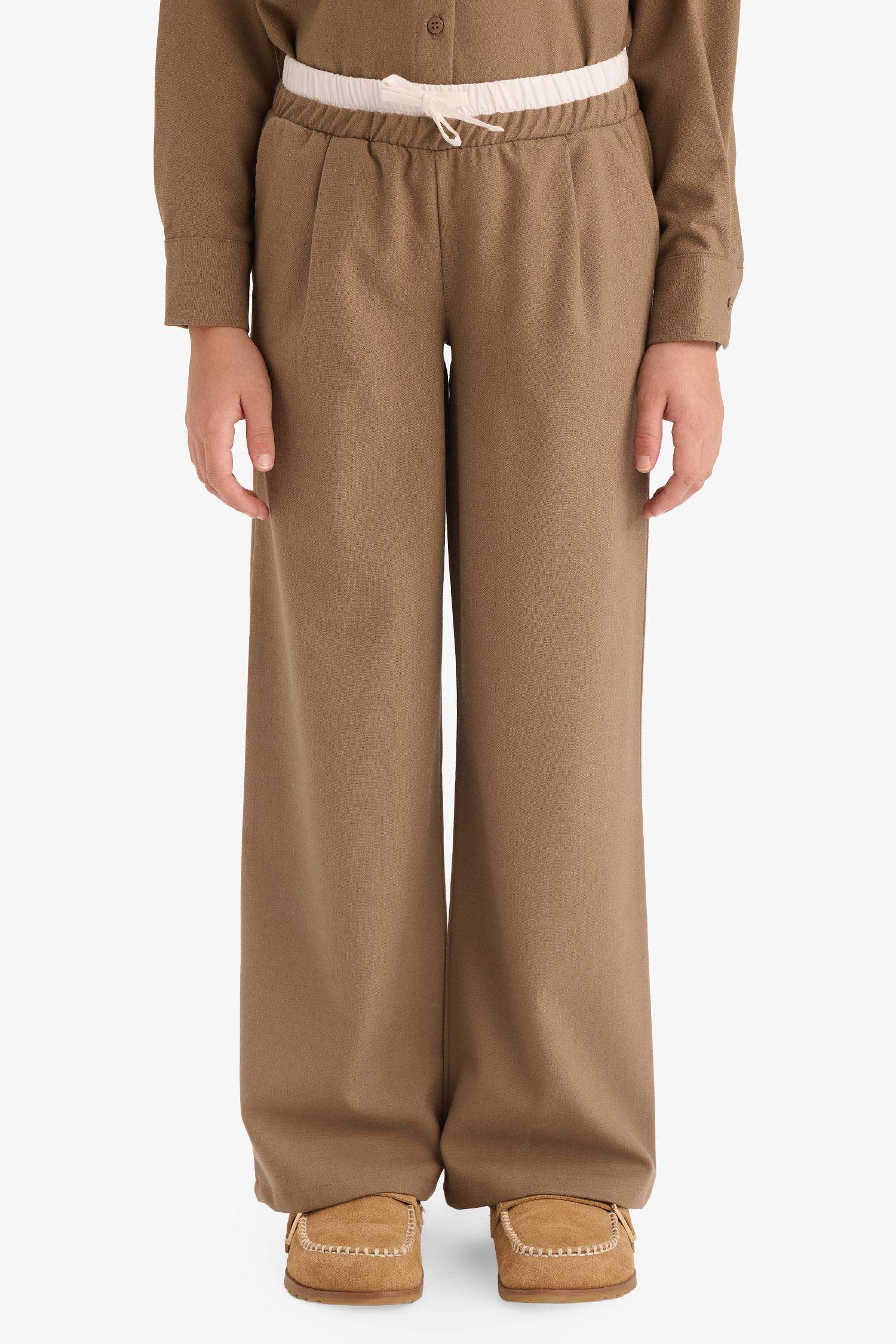 بنطرون بناتي وايد ليج برجل واسع