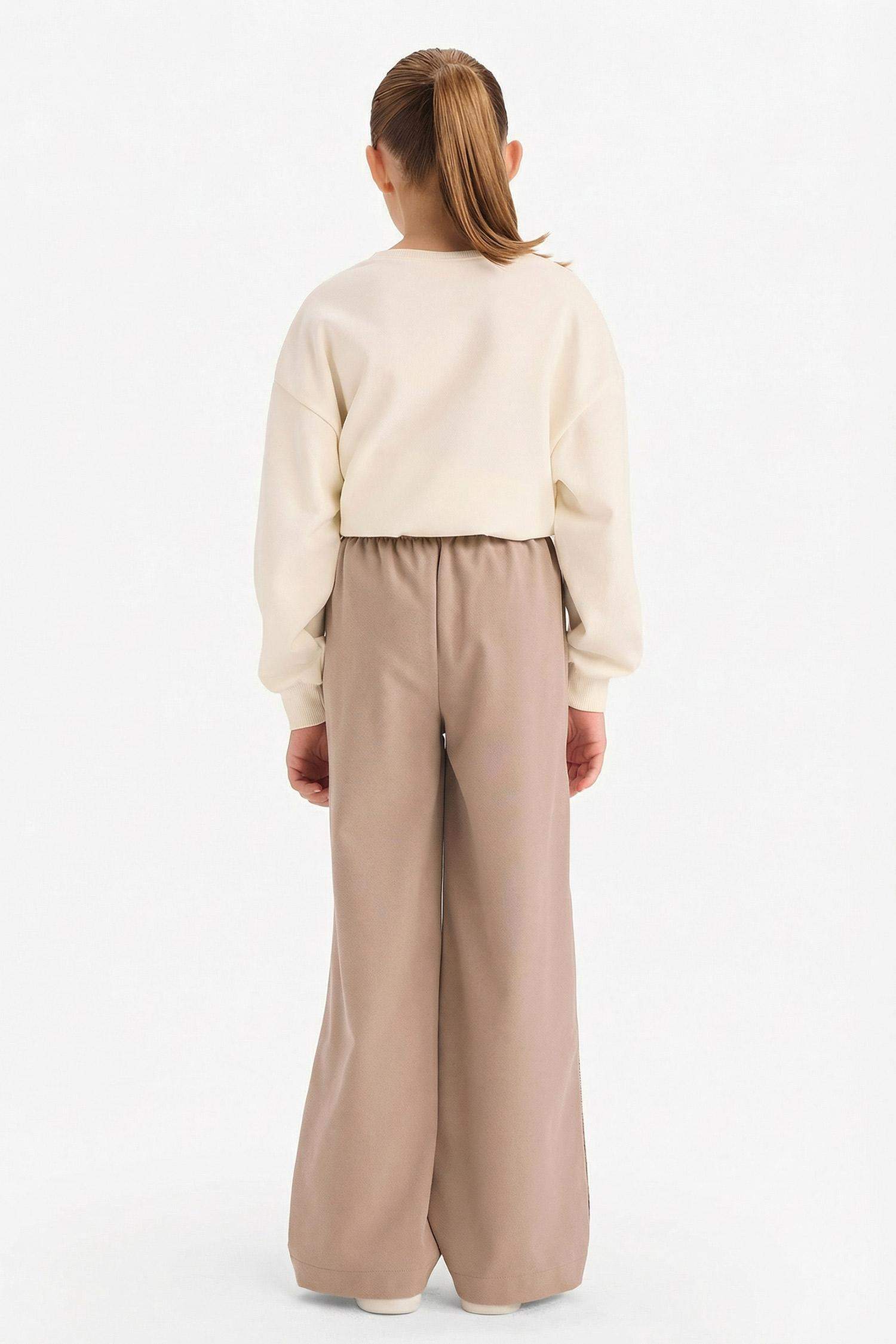 Girl Baggy Fit Oxford Trousers