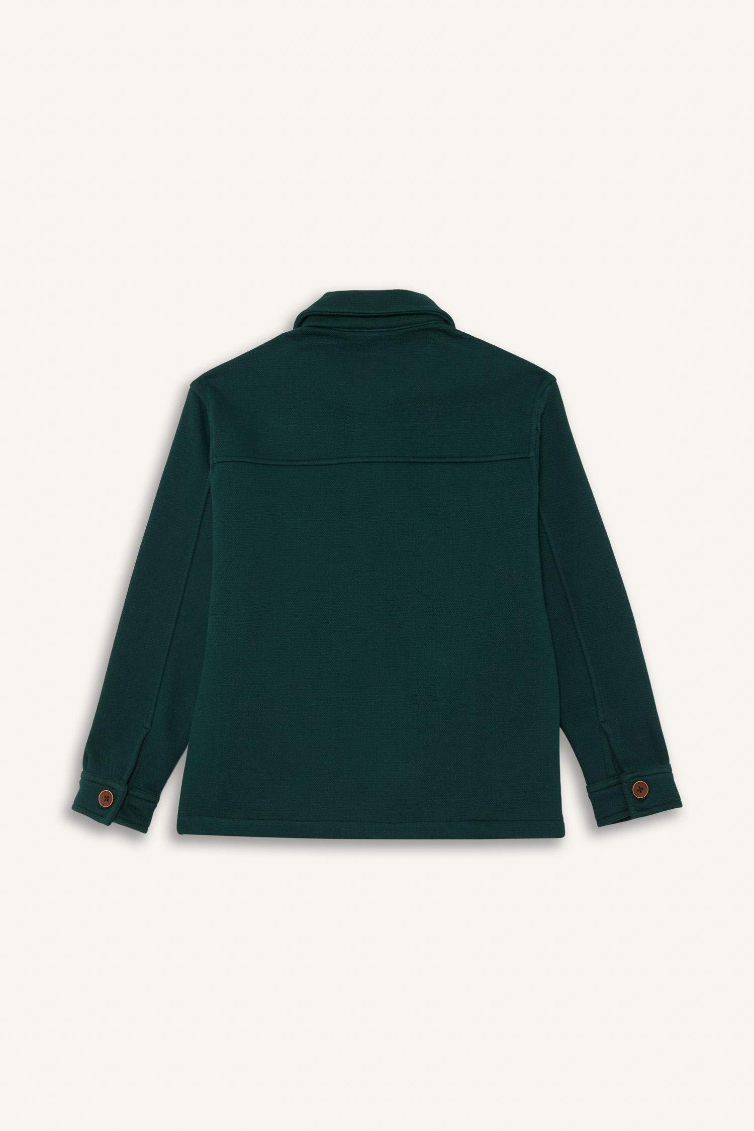 Boy Shirt Collar Cardigan