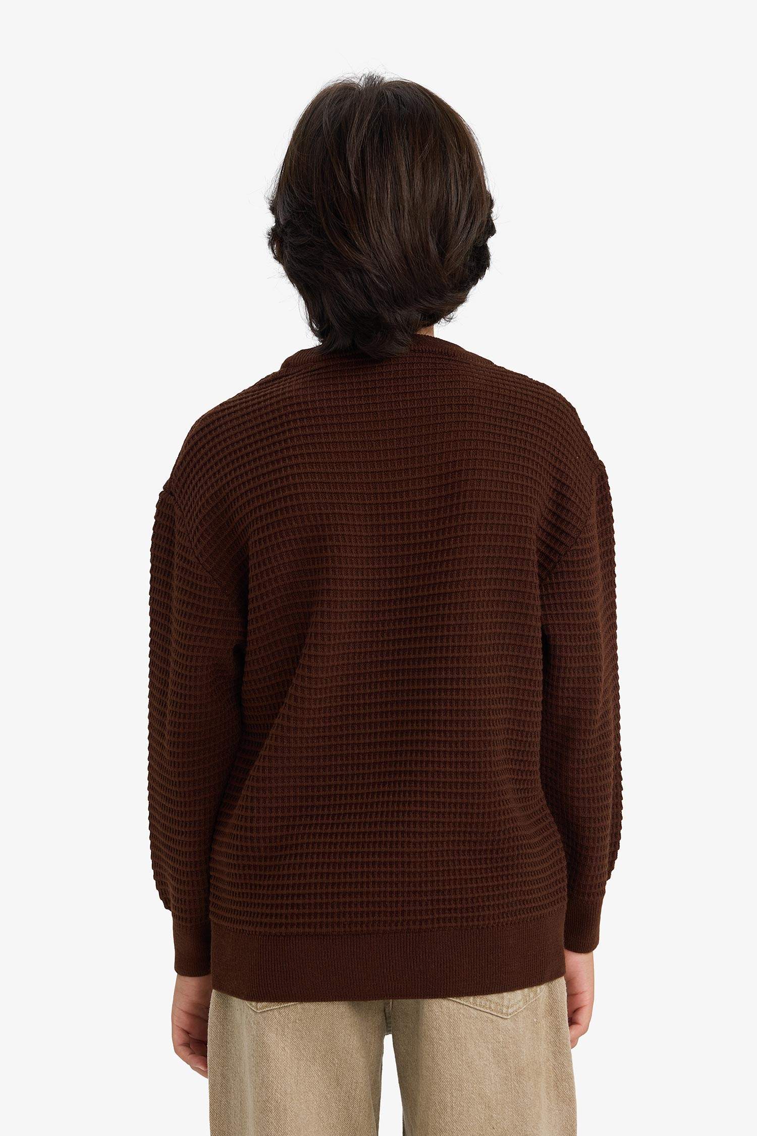 بلوز تريكو ولادي قصة عادية بياخة مستديرة