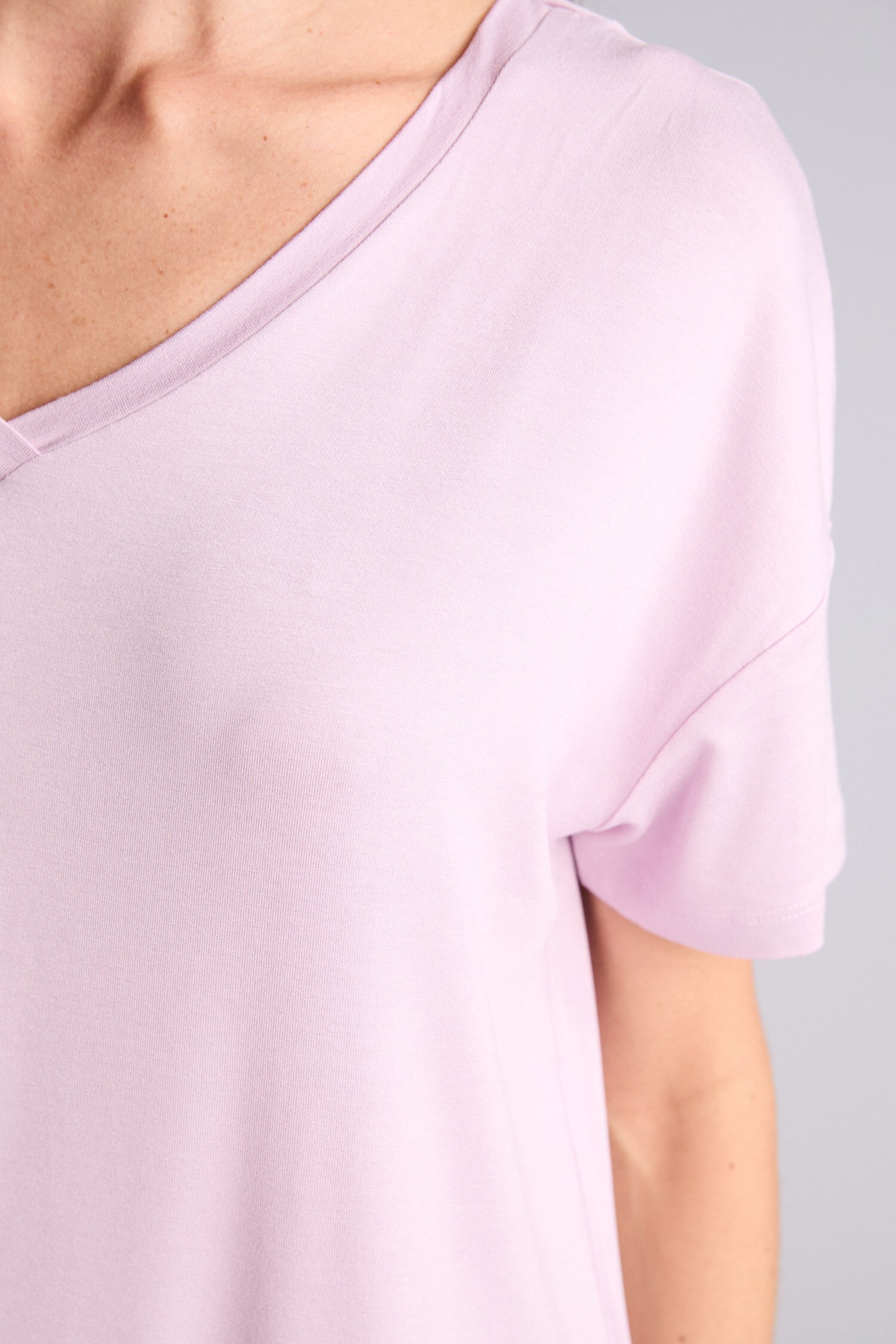 DeFacto Regular Fit Basic Kısa Kollu Üst Elastik Bel Alt Pijama Takımı görsel 4