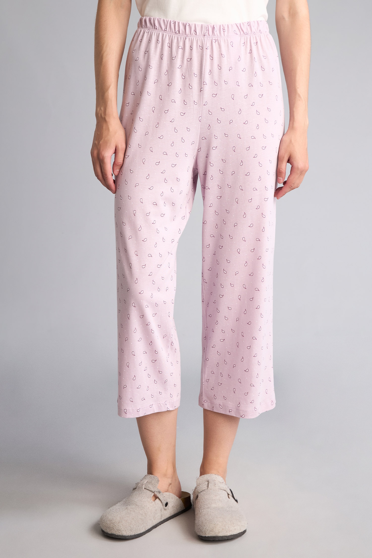 DeFacto %100 Pamuk Boxy Fıt Kısa Kollu Baskılı Pijama Takımı görsel 5