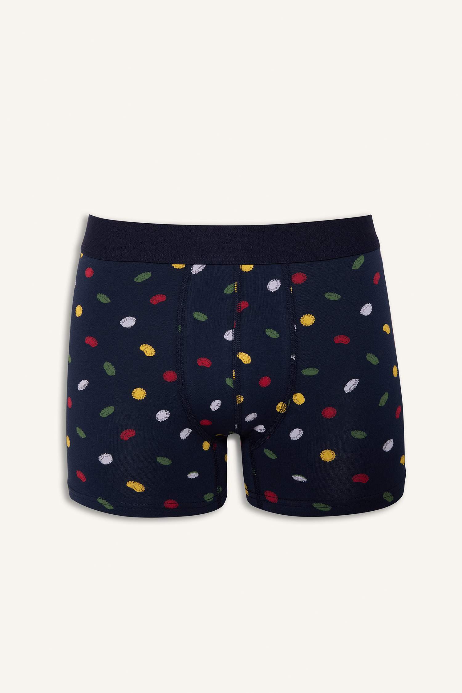 Regular Fit Desenli 3'lü Boxer