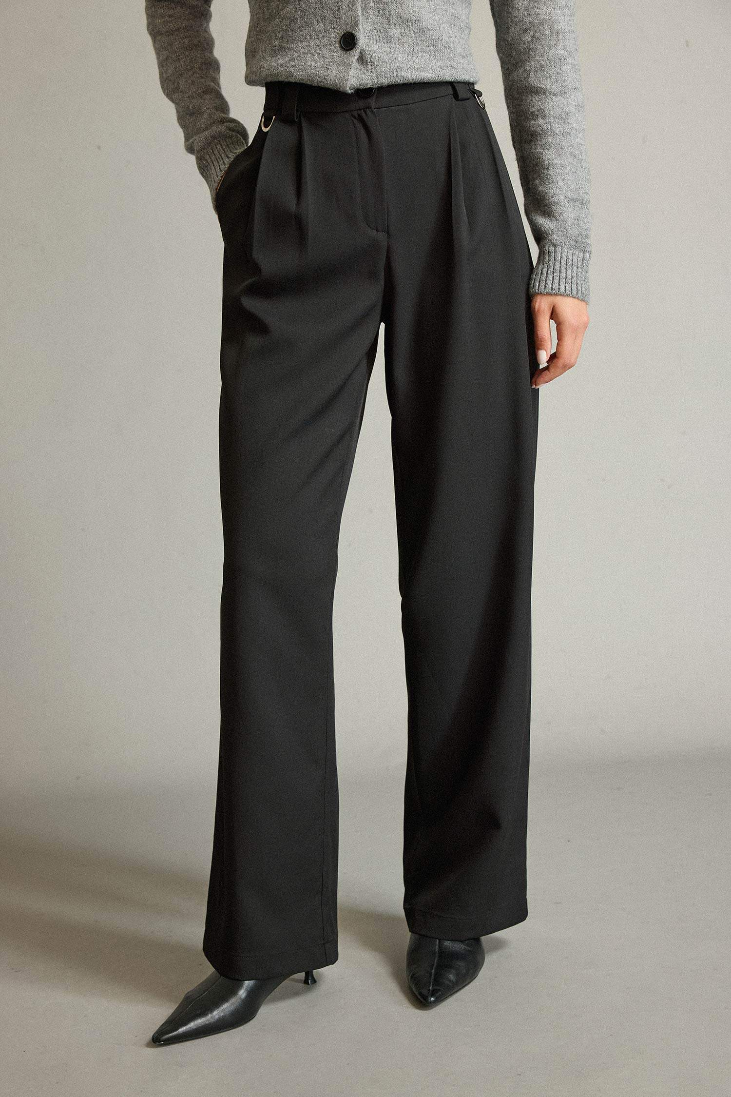 Relax Fit Normal Bel Düz Paça Pantolon