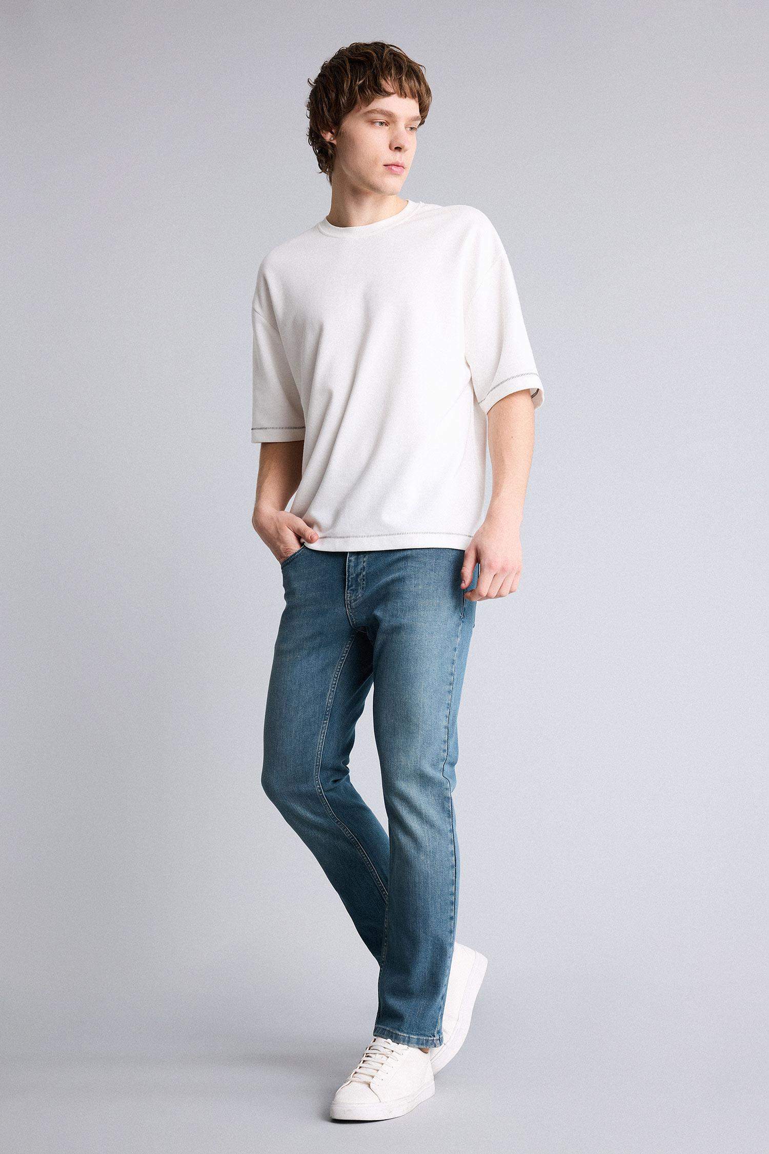 Sergio Regular Fıt Normal Bel Boru Paça Pantolon - Görsel 2