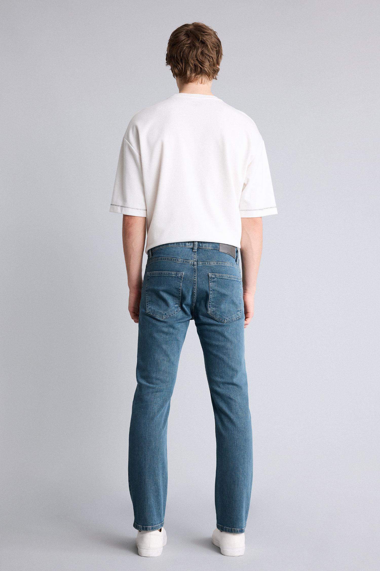 Sergio Regular Fıt Normal Bel Boru Paça Pantolon - Görsel 6