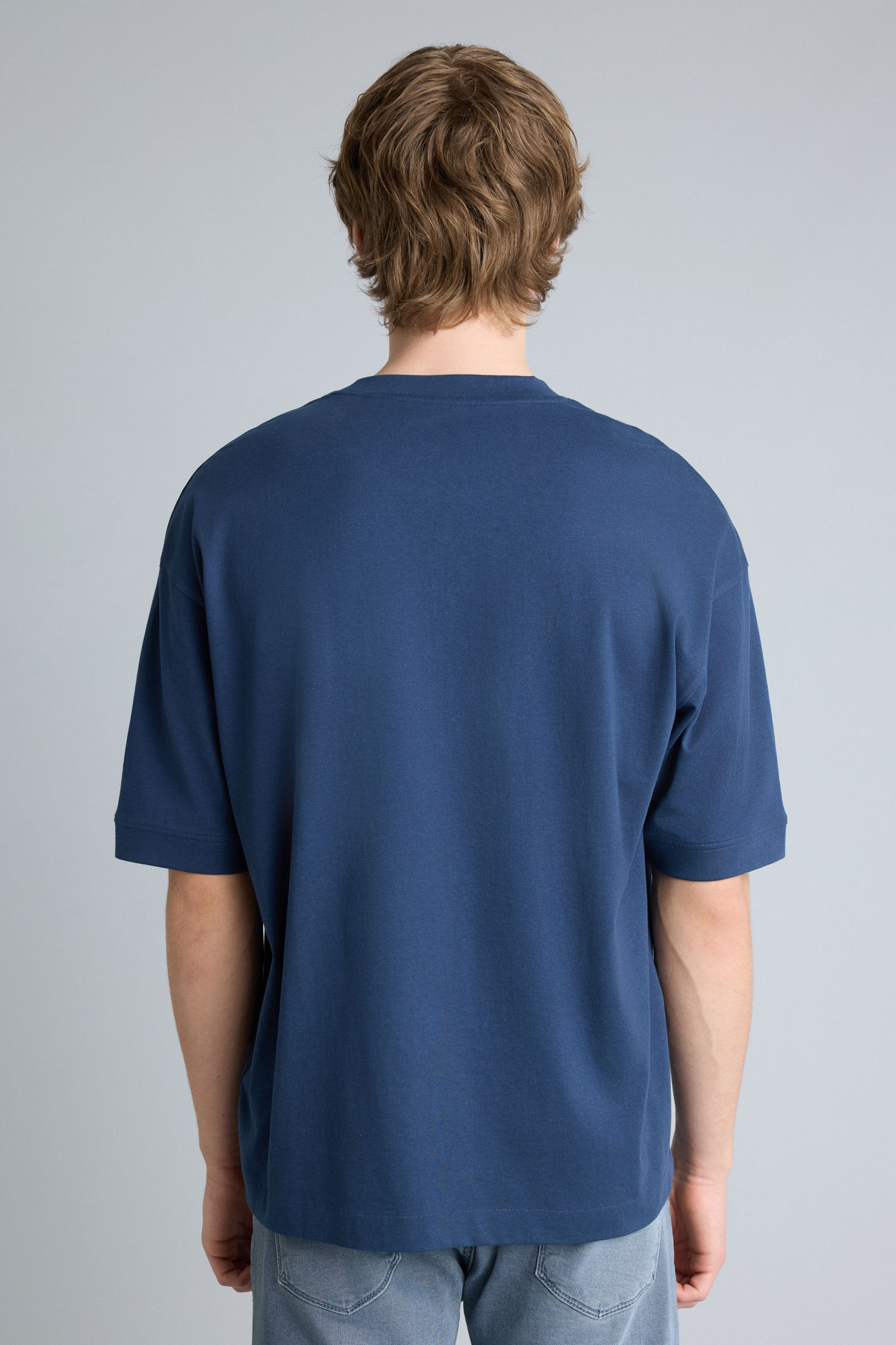 DeFacto %100 Pamuk Loose Fit Basic Tişört görsel 5