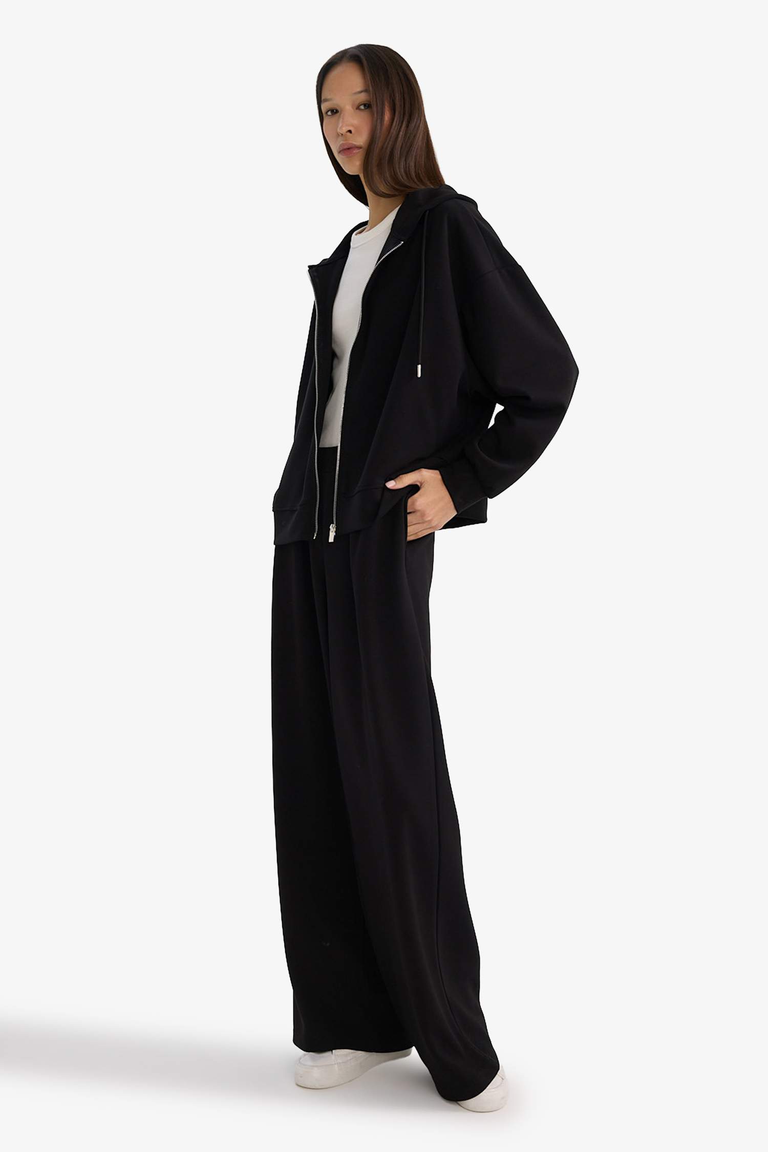 Wide Leg Cepli Eşofman Altı