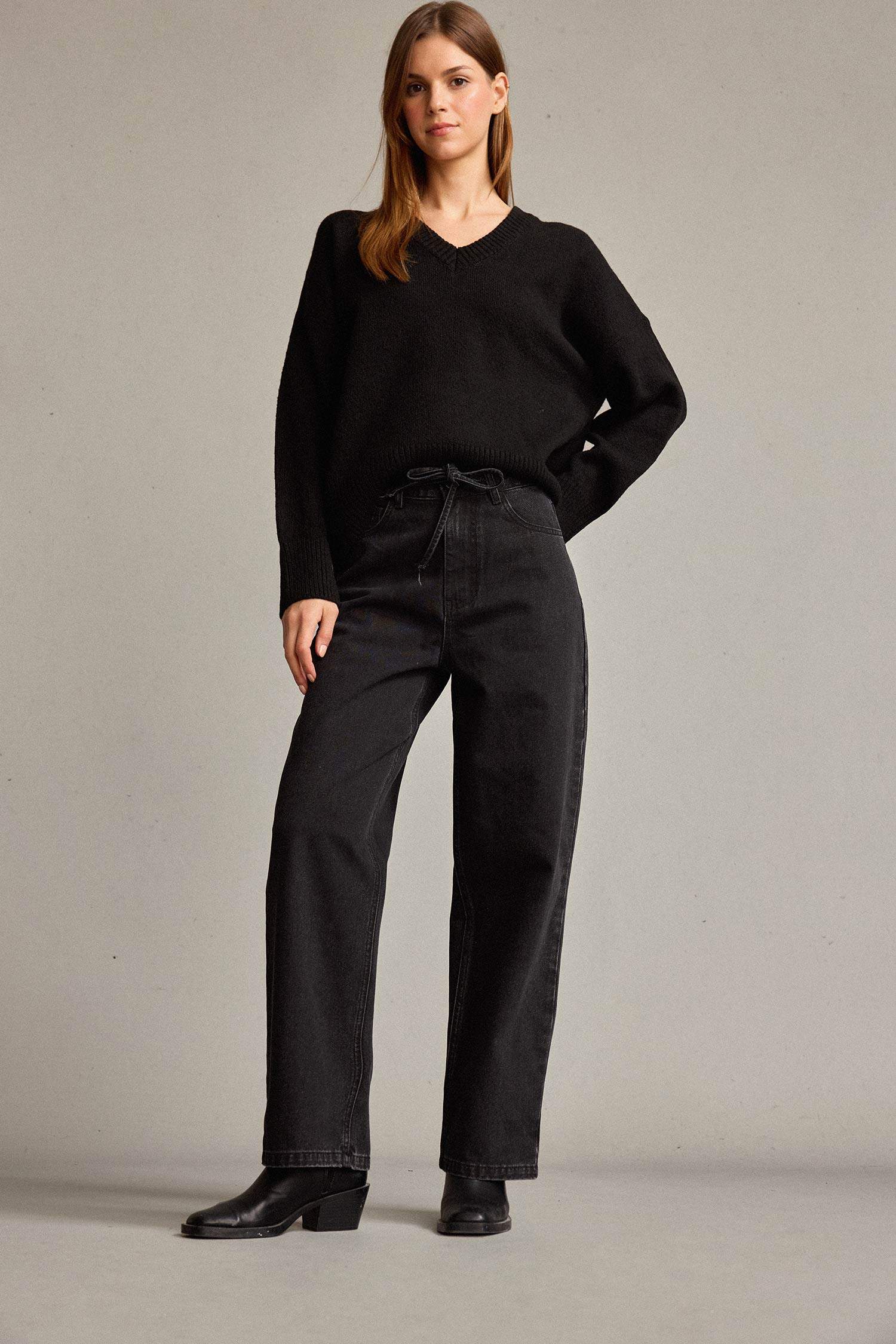 Düz Paça Jean Pantolon