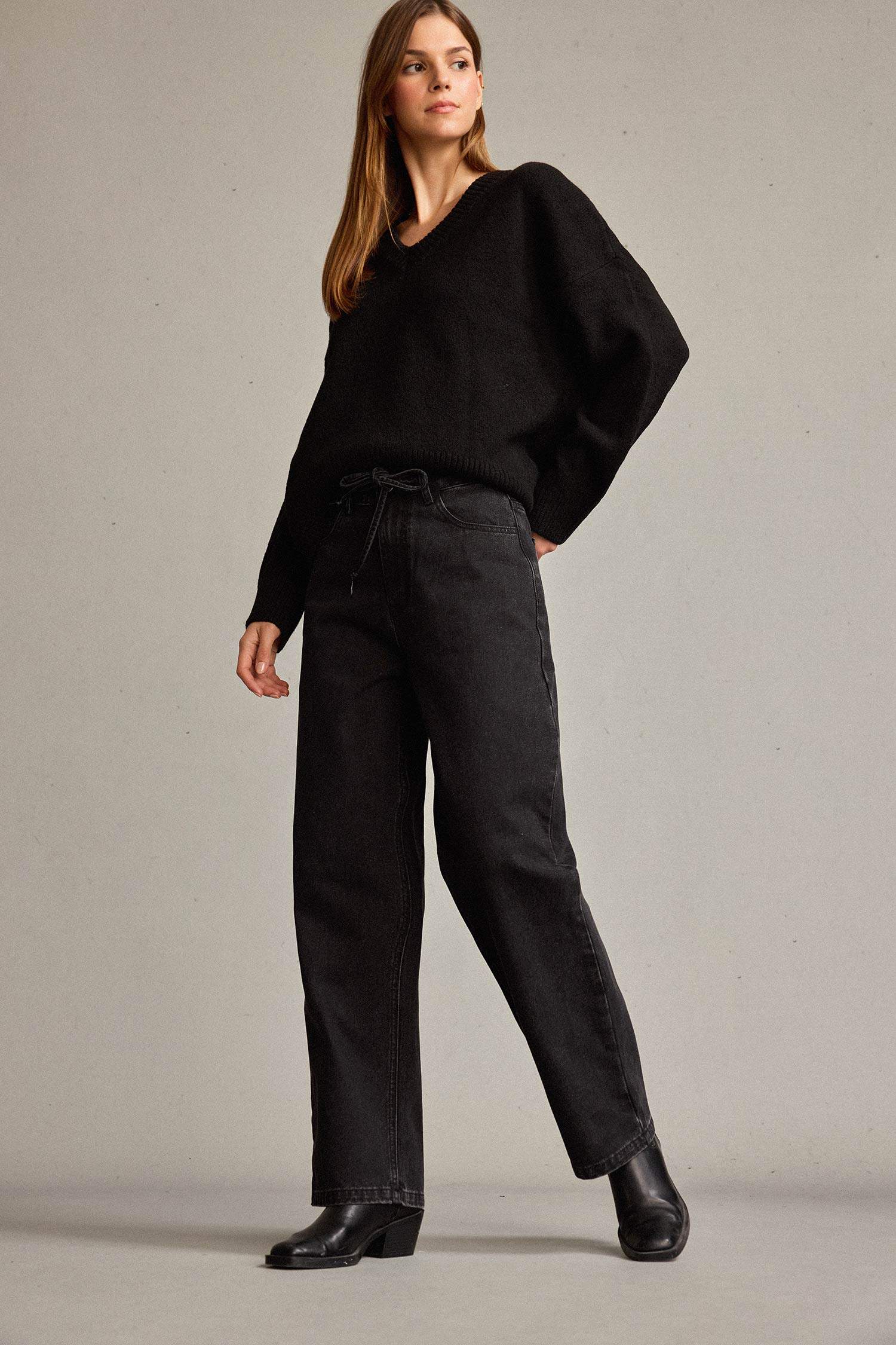 Düz Paça Jean Pantolon