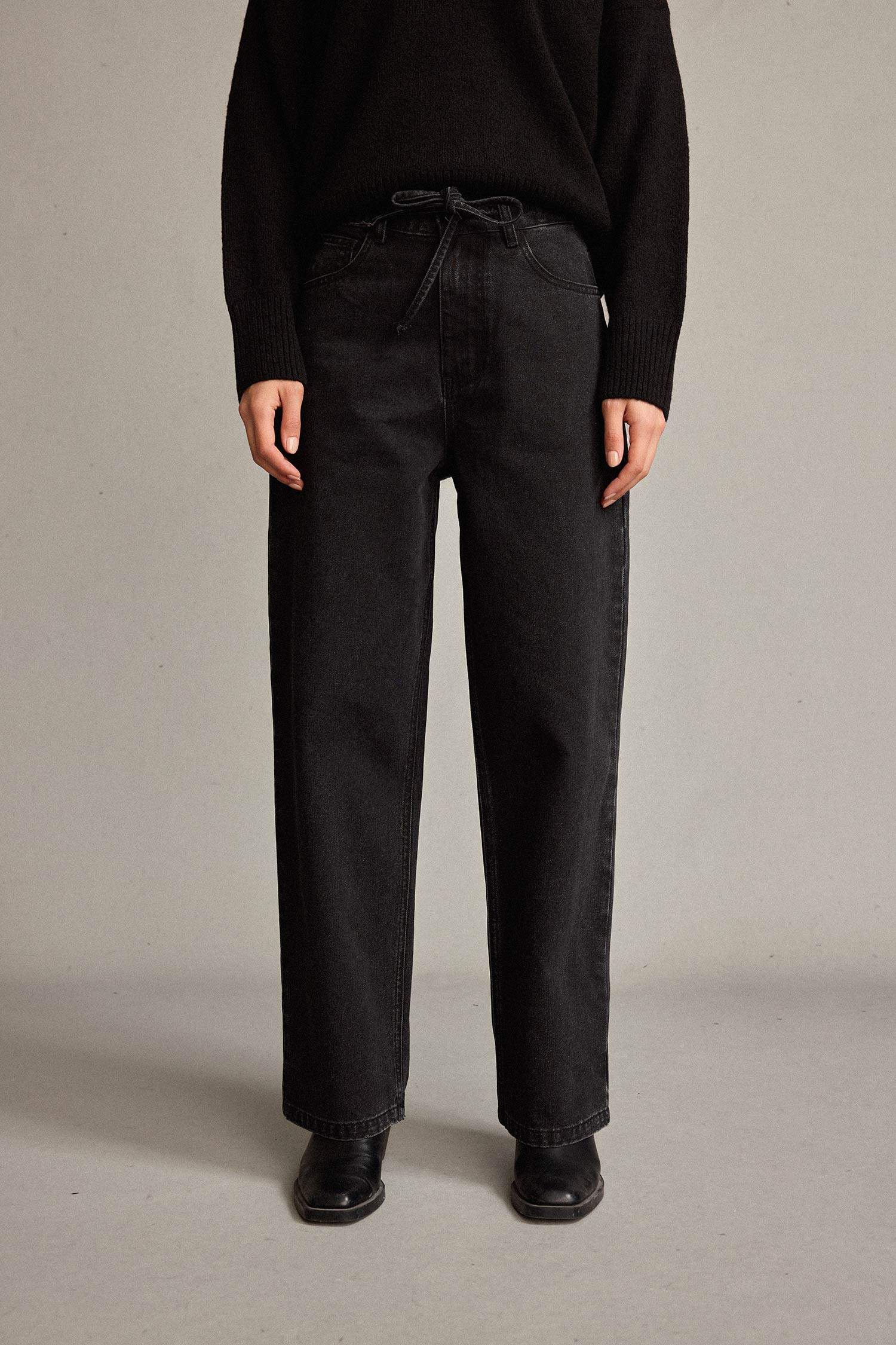 Düz Paça Jean Pantolon