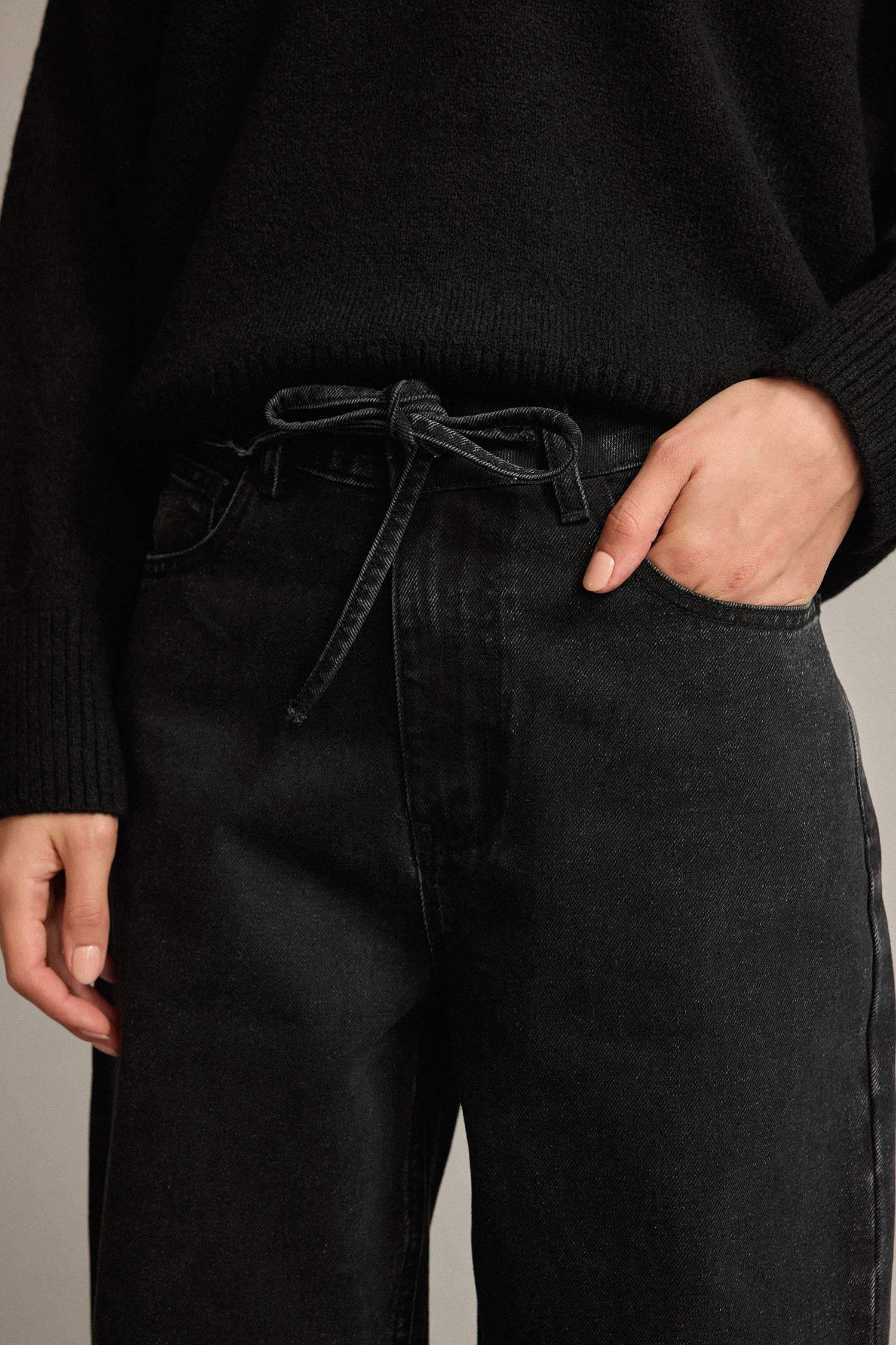 Düz Paça Jean Pantolon