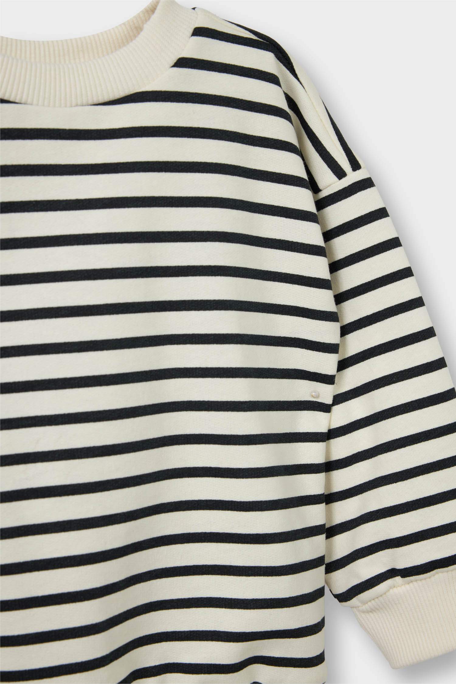 Erkek Bebek Bisiklet Yaka İçi Yumuşak Tüylü 2'li Sweatshirt