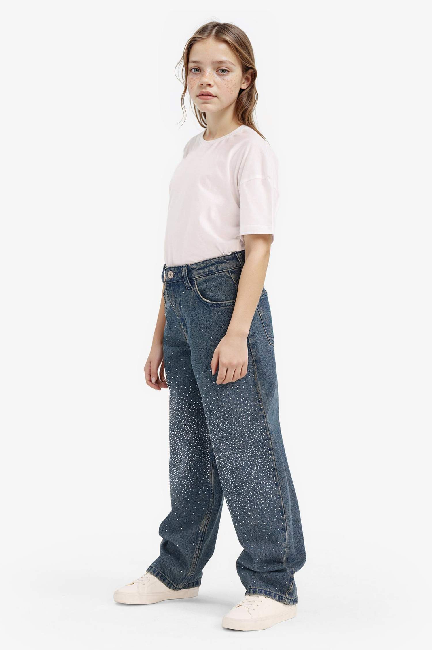 بنطرون جينز باجي وايد ليج