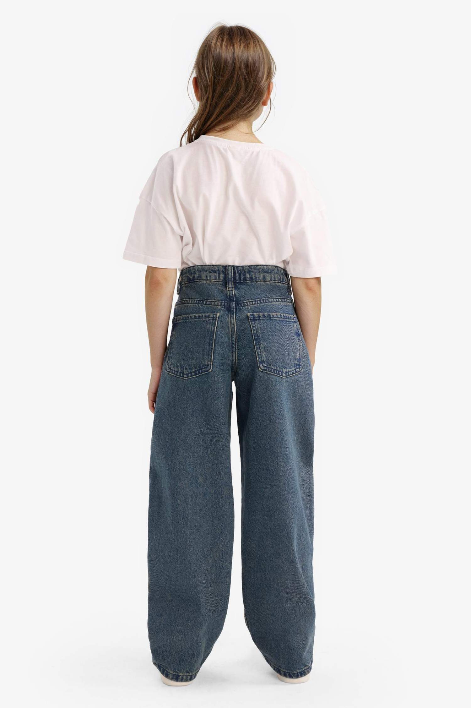 بنطرون جينز باجي وايد ليج