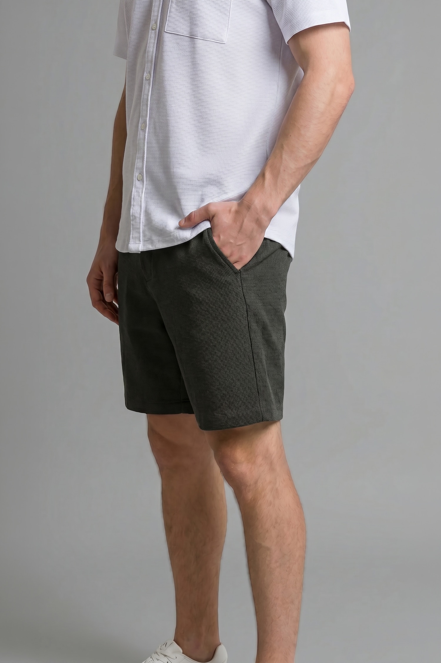 DeFacto %100 Pamuk Relaxed Fit Bermuda Şort görsel 4
