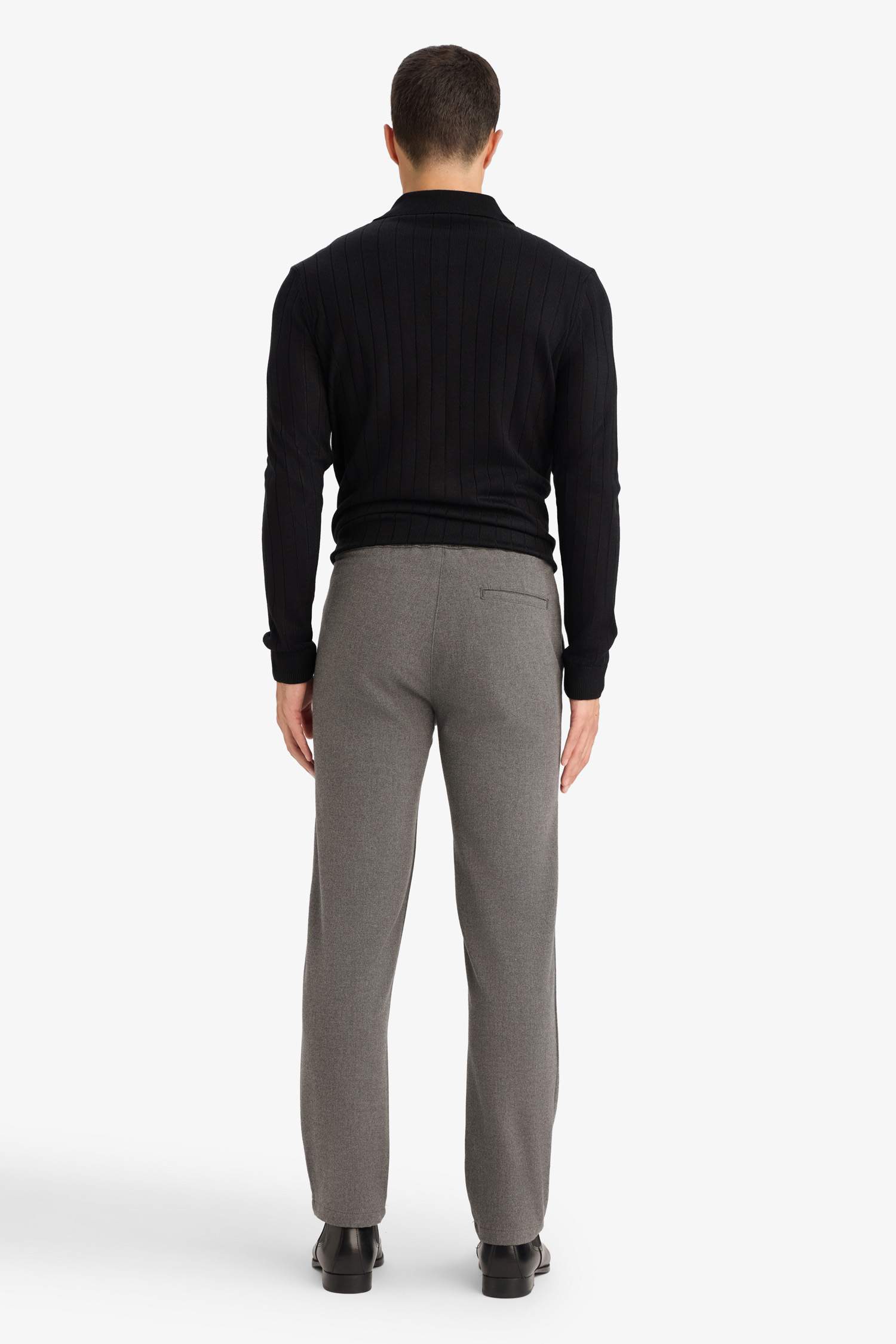 Regular Fit Cepli Düz Paça Pantolon