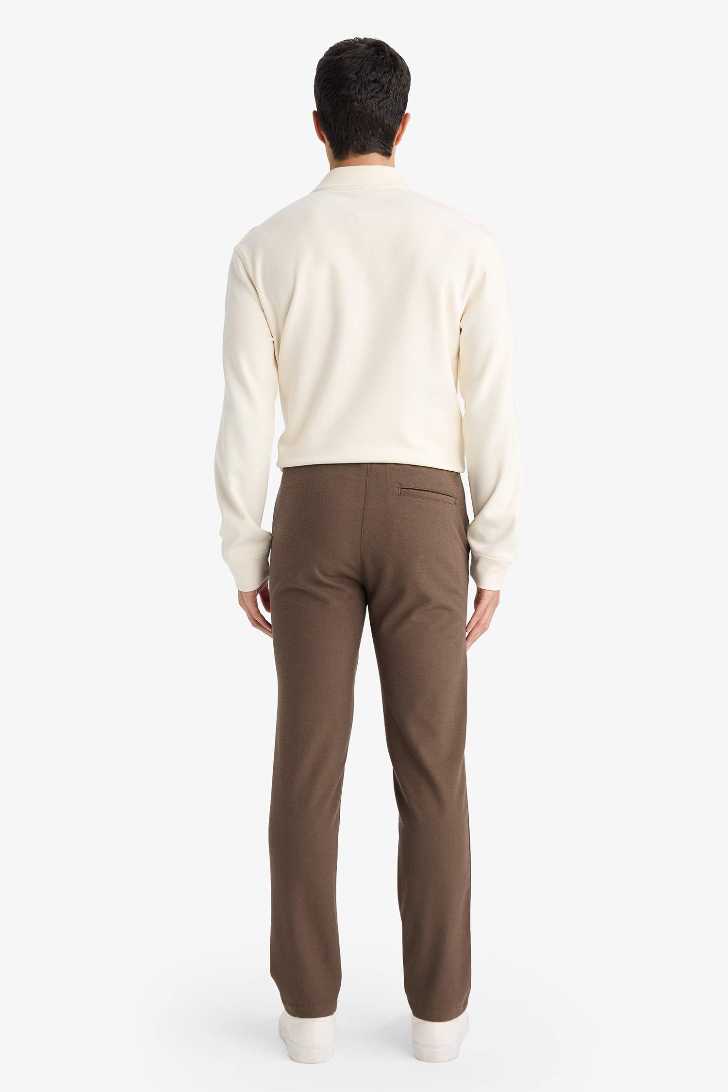 Regular Fit Cepli Düz Paça Pantolon