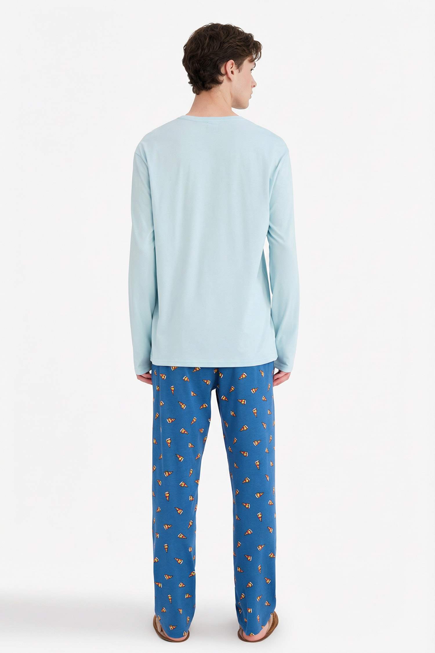 Regular Fit Patterned Long Sleeve 2 Piece Set