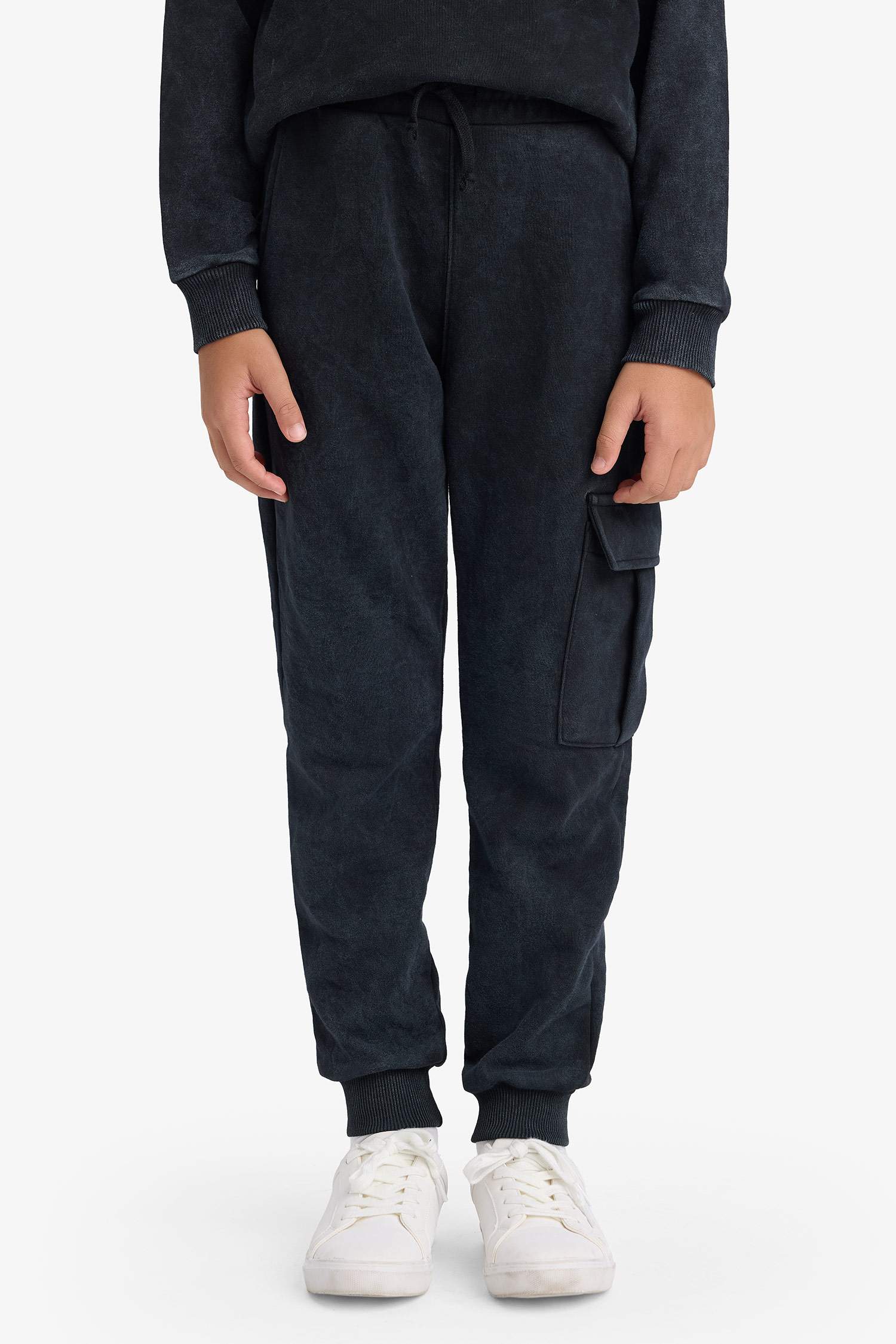 Erkek Çocuk 2'li Takım Baskılı Sweatshirt Eşofman Altı