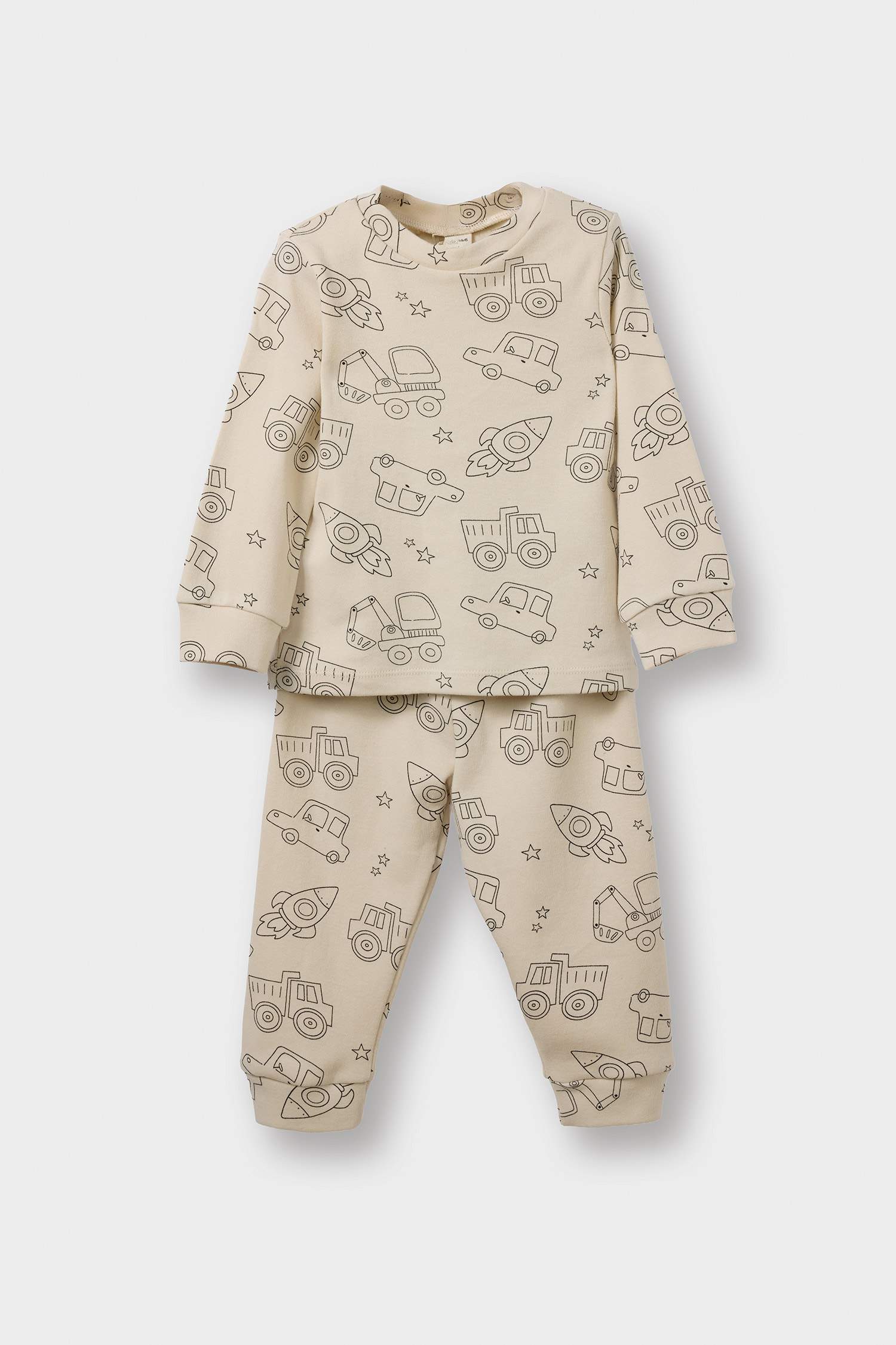 2 piece Regular Fit Printed Knitted Pyjamas