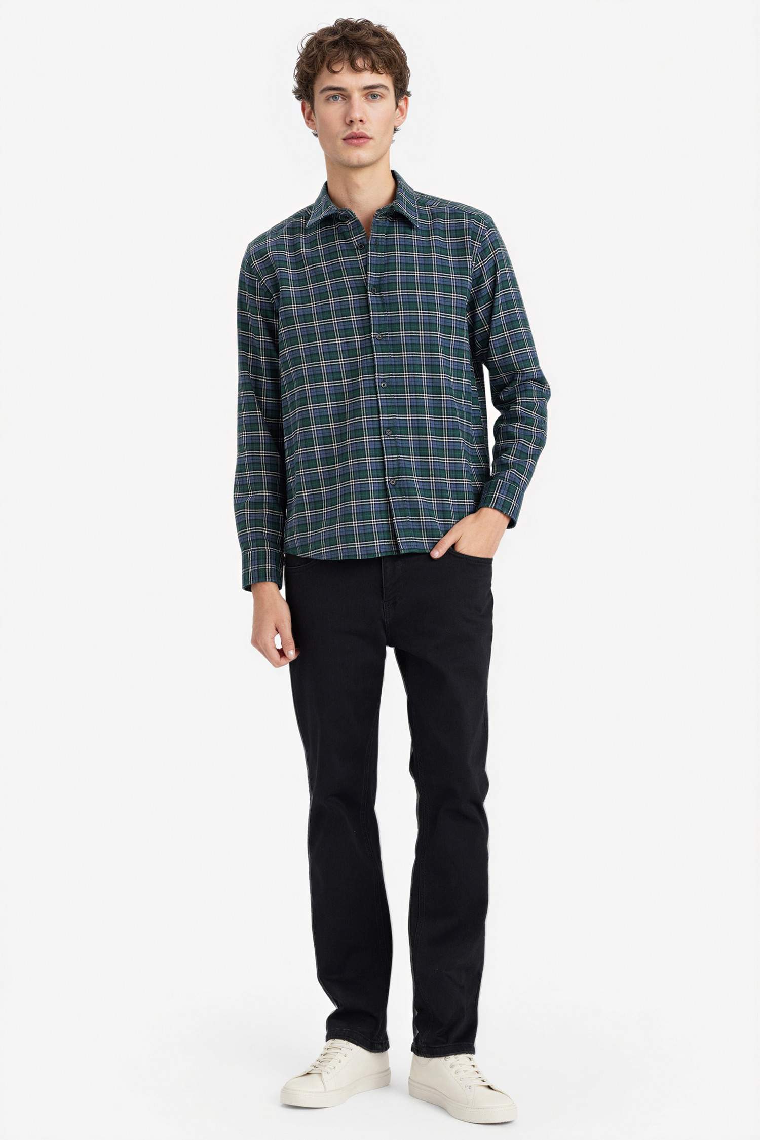 %100 Pamuk Kareli Gömlek