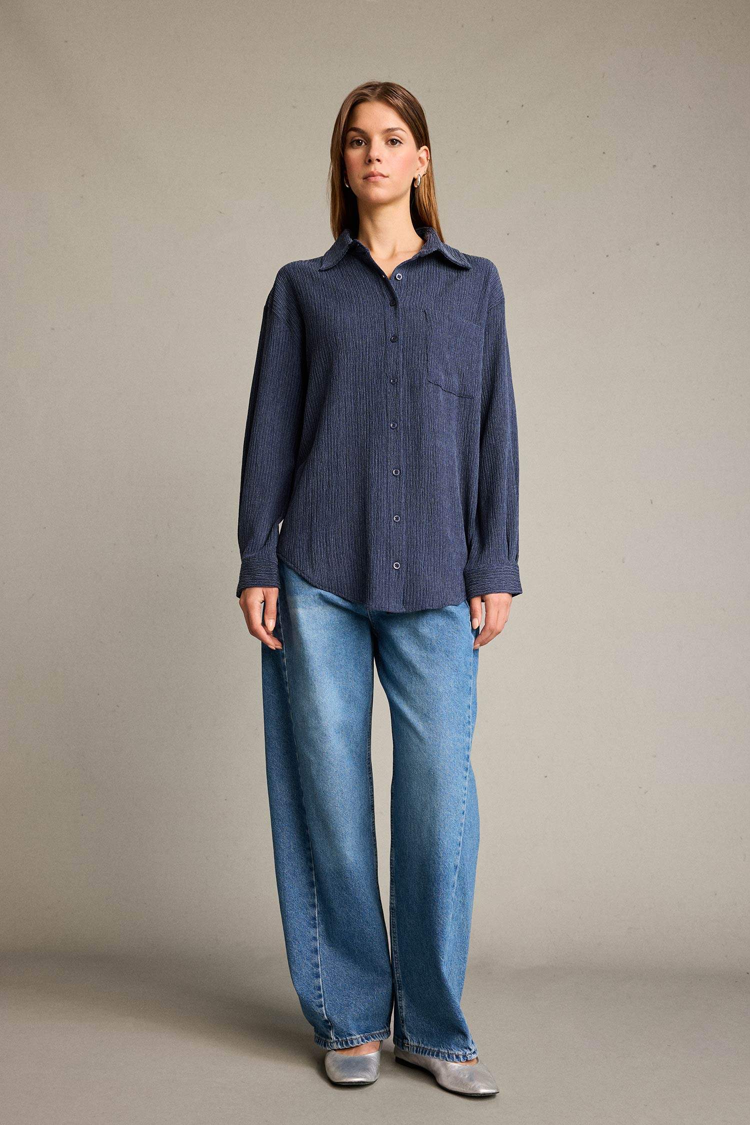 Regular Fit Uzun Kollu Gömlek