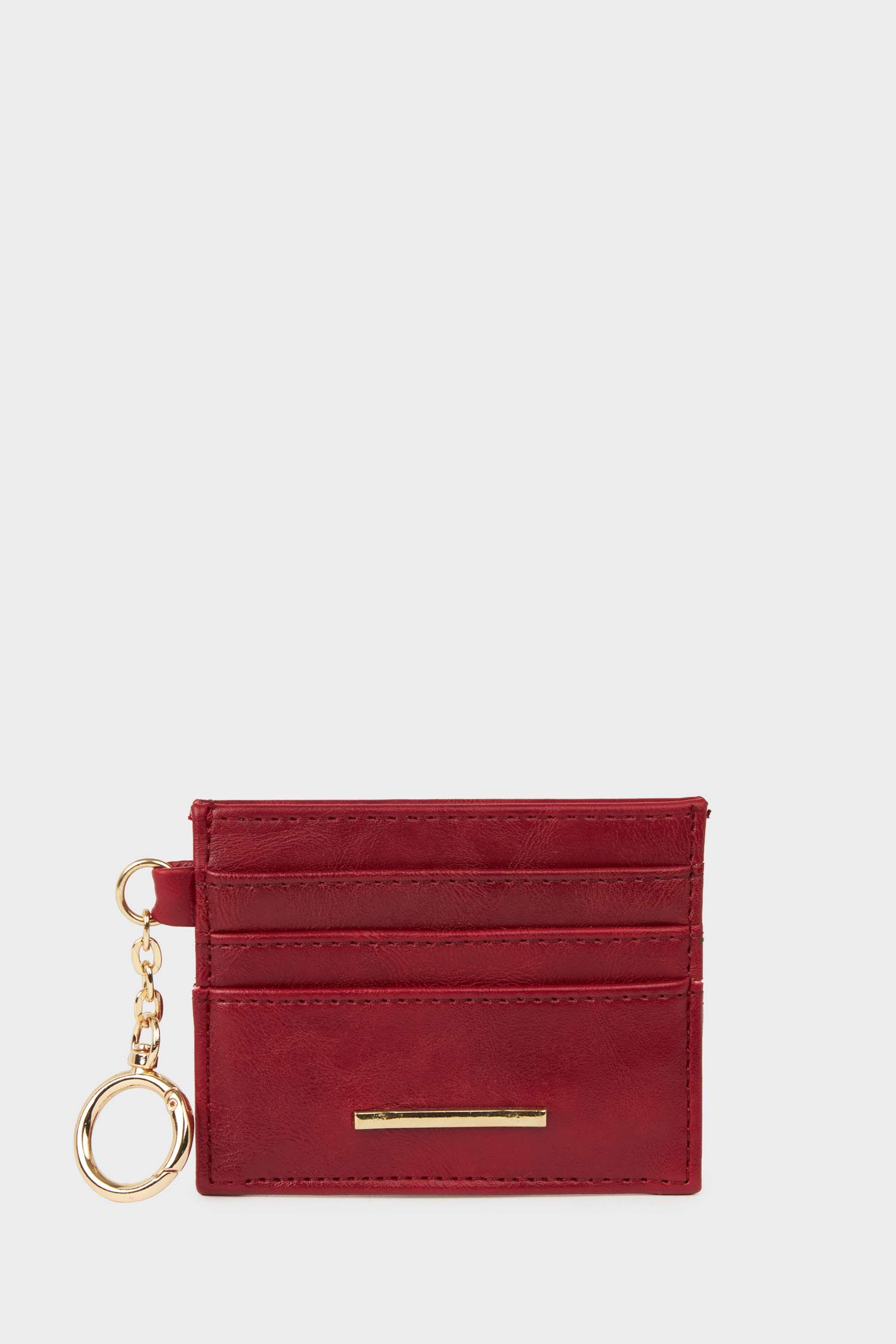 Woman Faux Leather Business Card Wallet