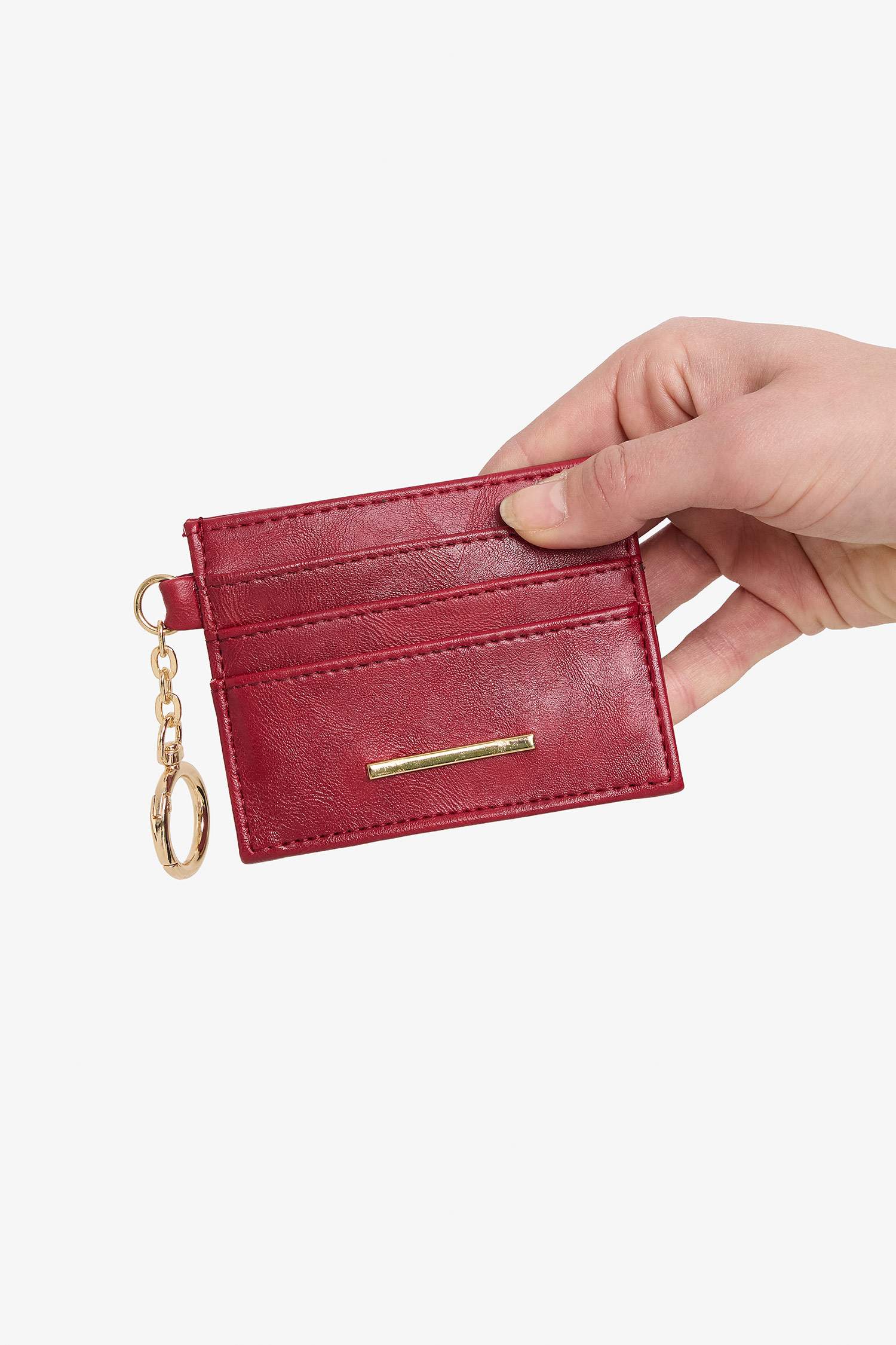 Woman Faux Leather Business Card Wallet