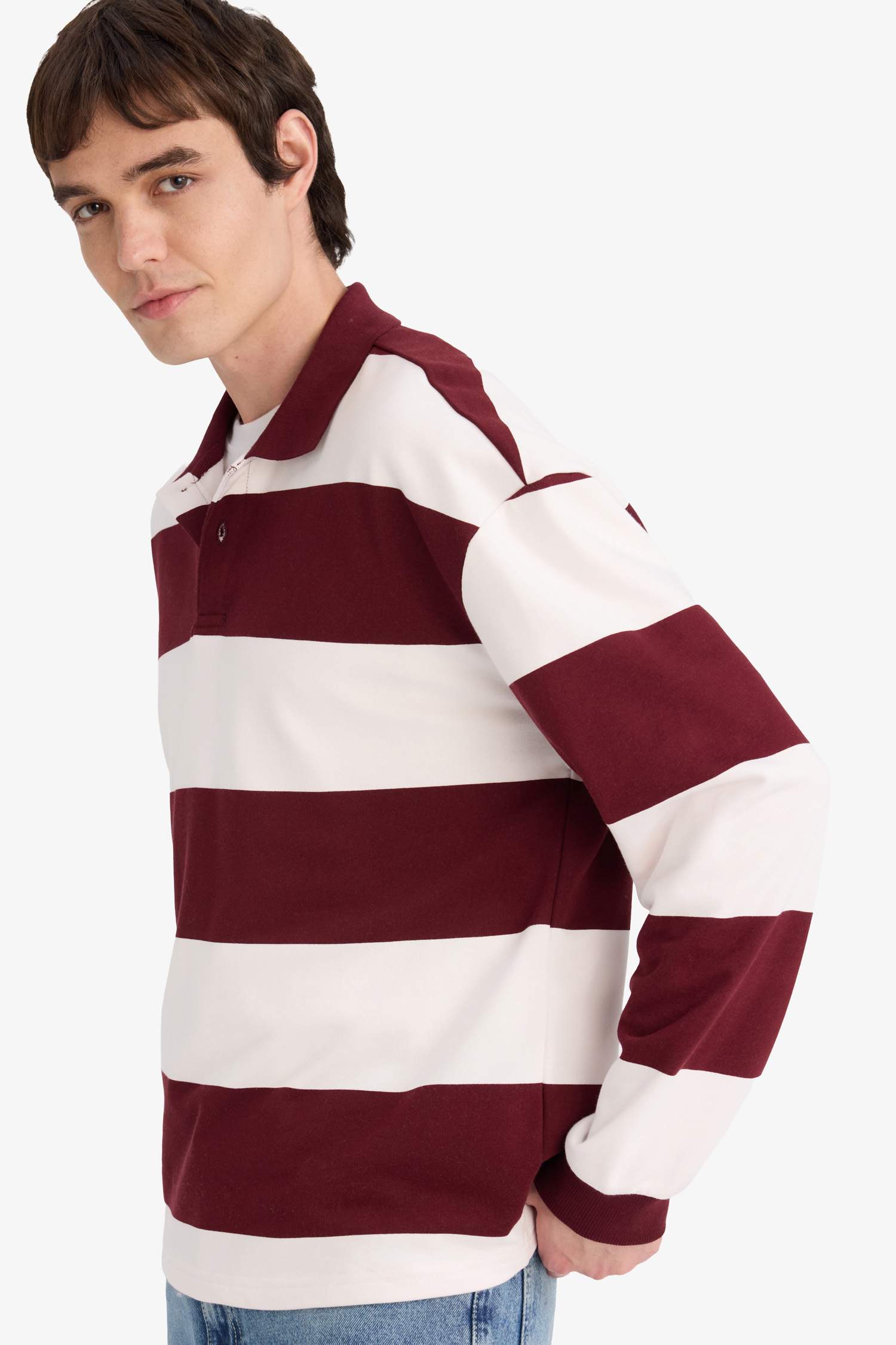 سويت شيرت اوفر سايز بياخة بولو