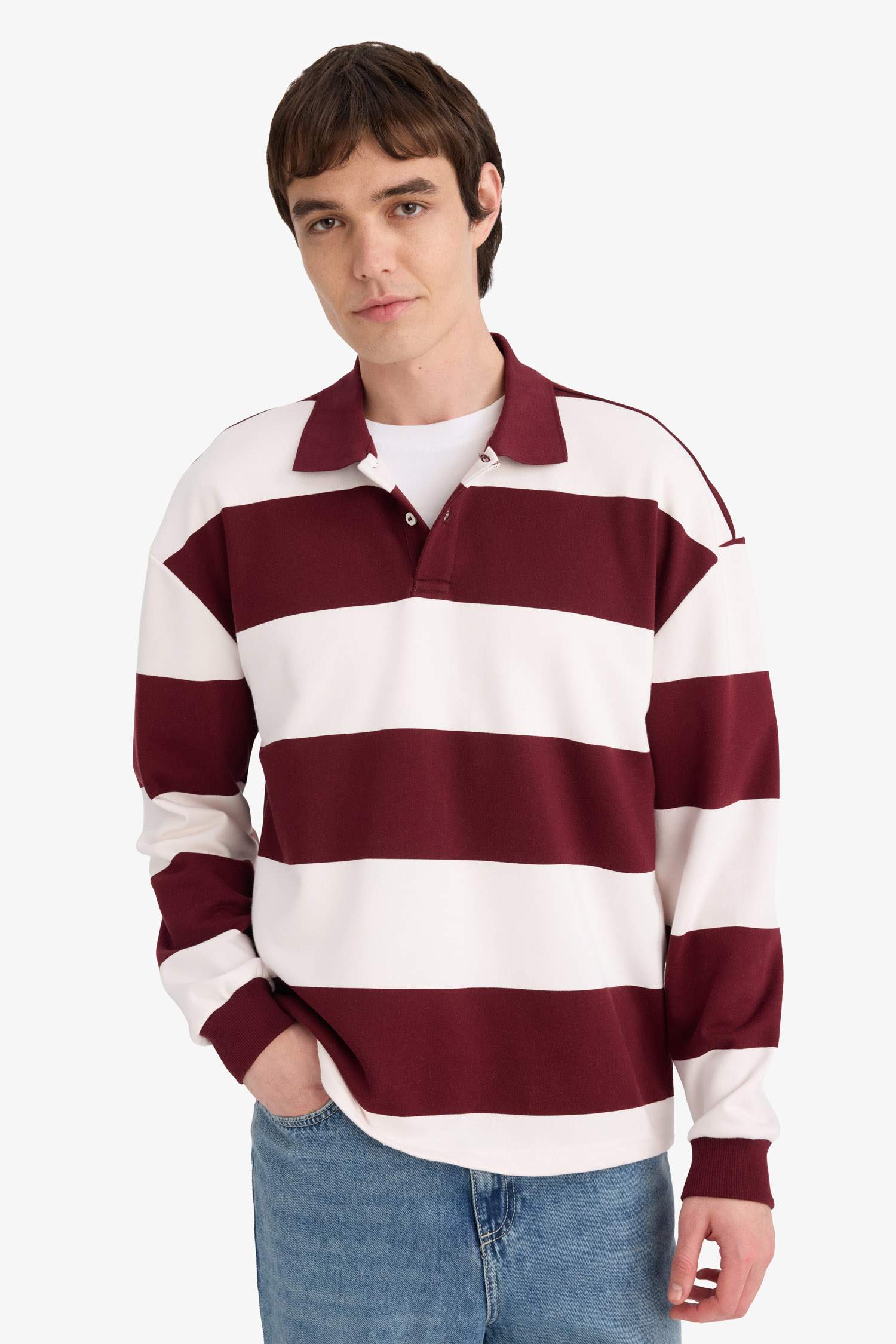 سويت شيرت اوفر سايز بياخة بولو