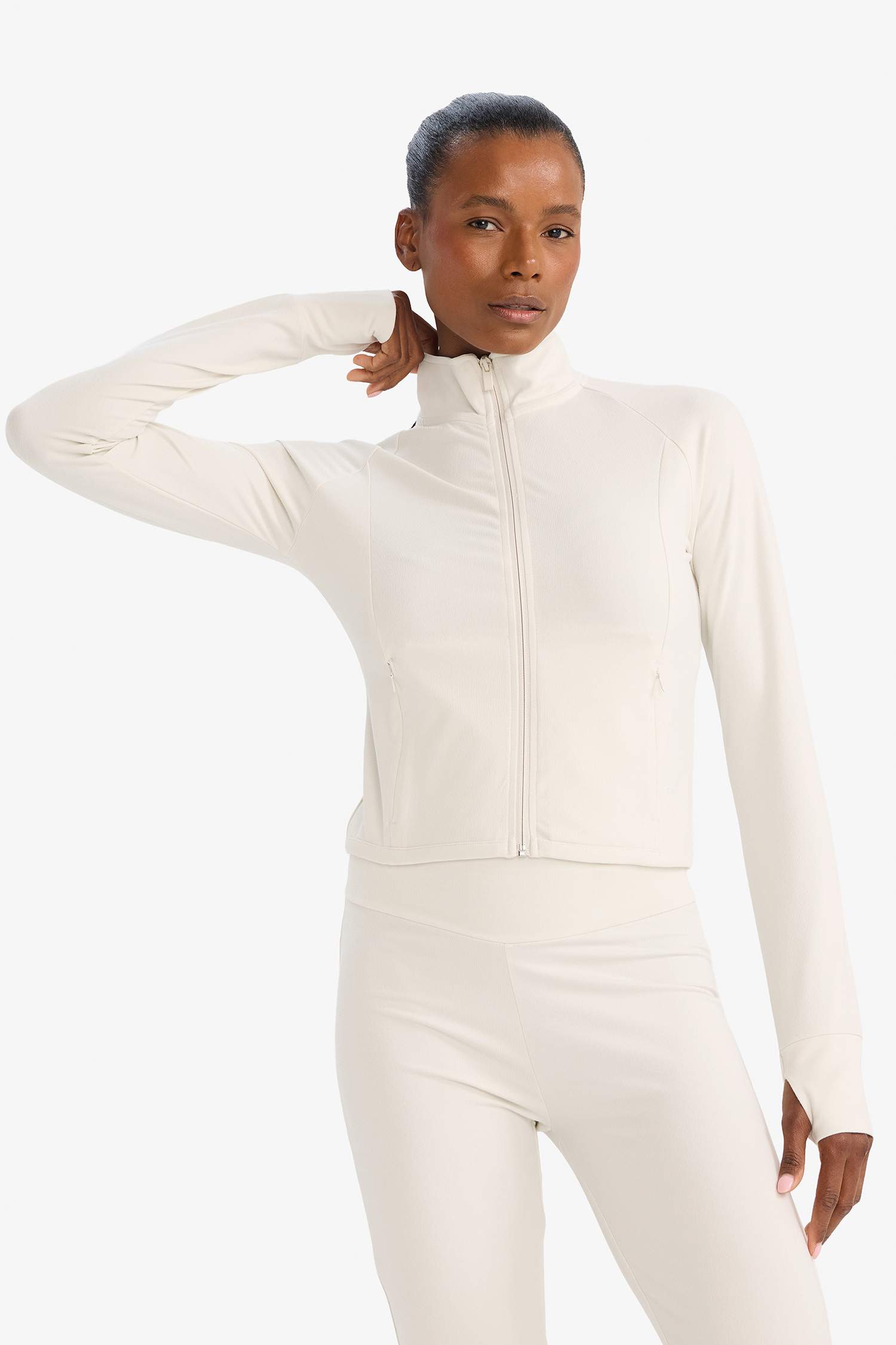 Slim Fit Dar Kesim Dik Yaka İçi Yumuşak Tüylü Hırka