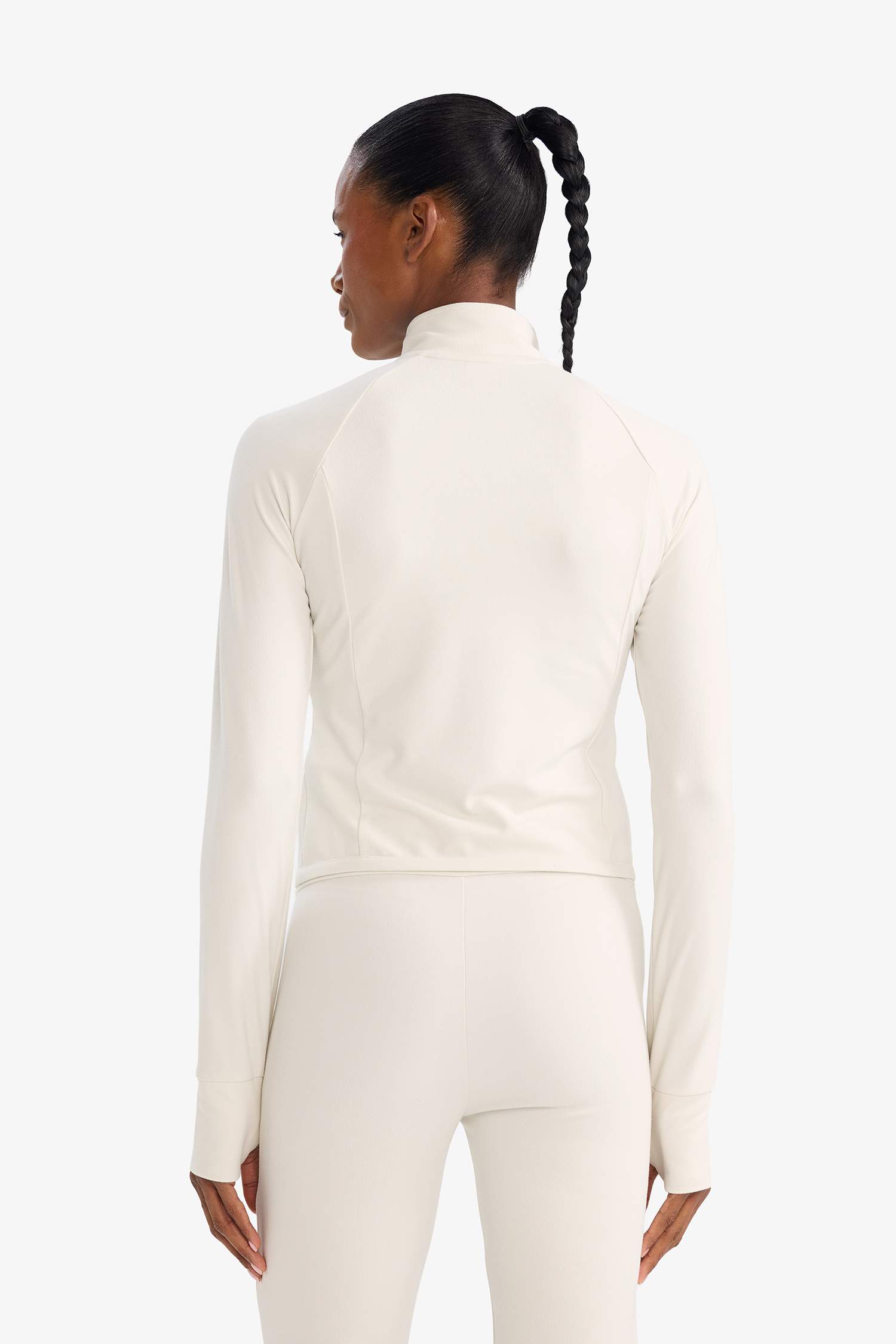 Slim Fit Dar Kesim Dik Yaka İçi Yumuşak Tüylü Hırka