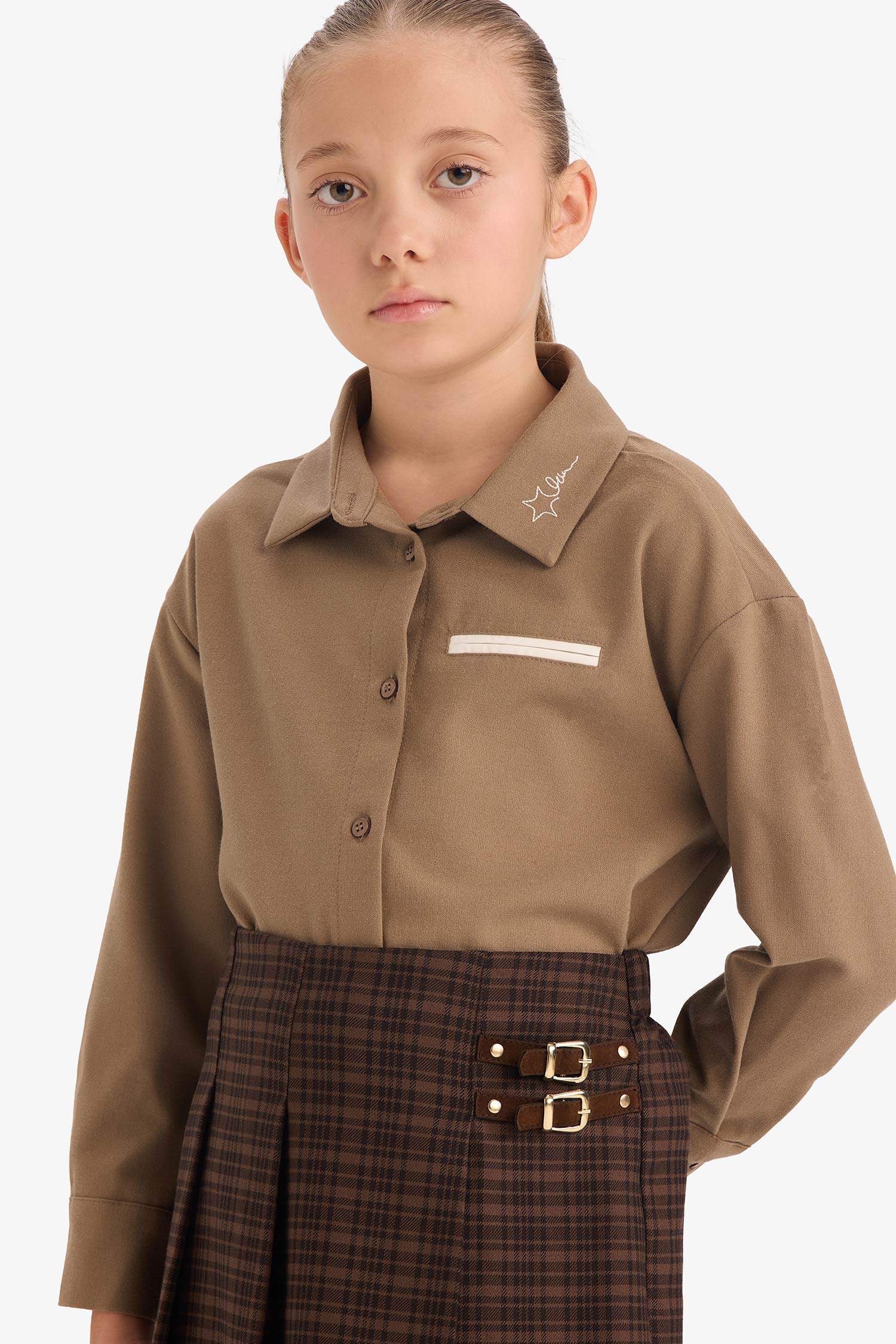 Girl Regular Fit Long Sleeve Shirt