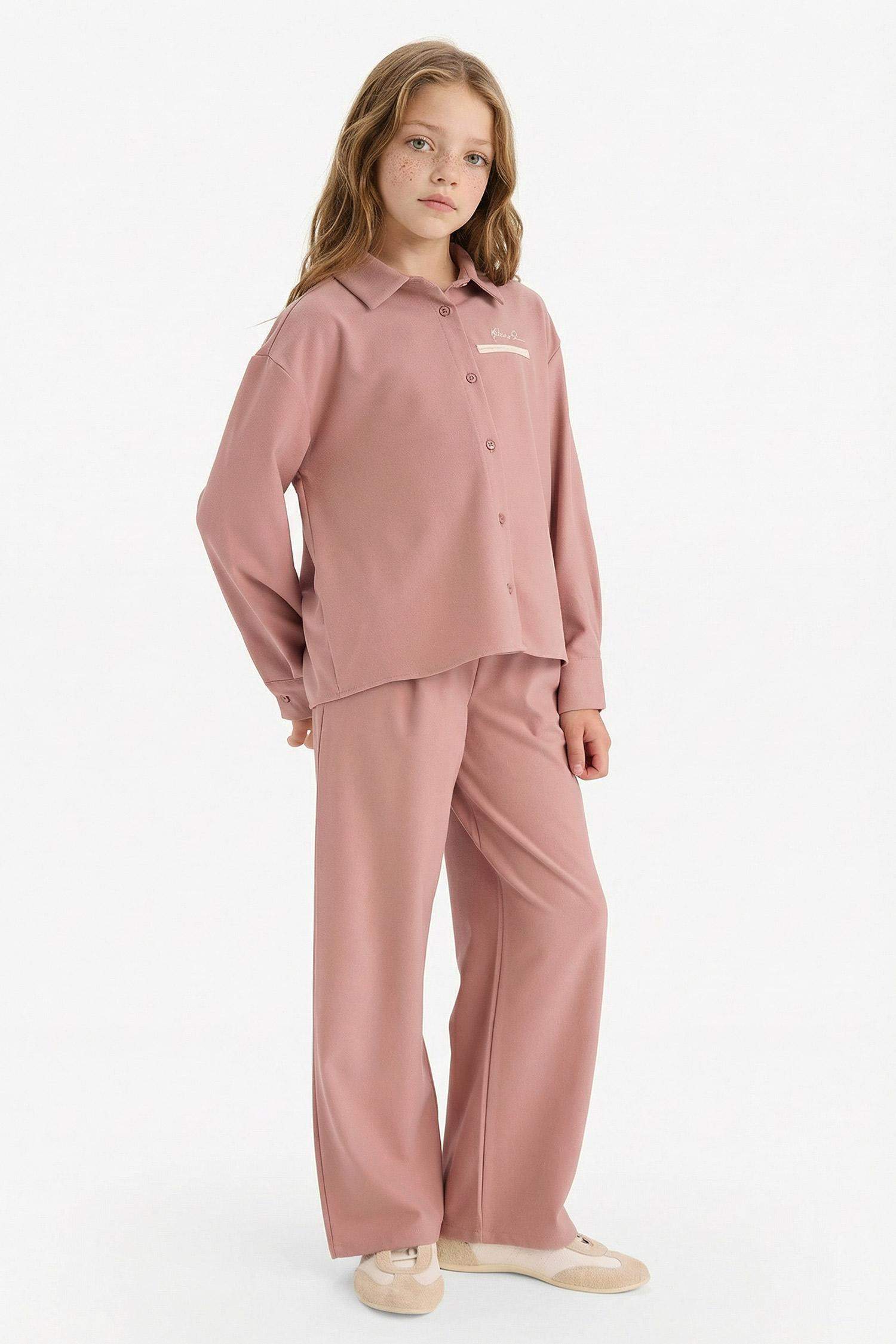 Chemise à manches longues imprimée pour fille