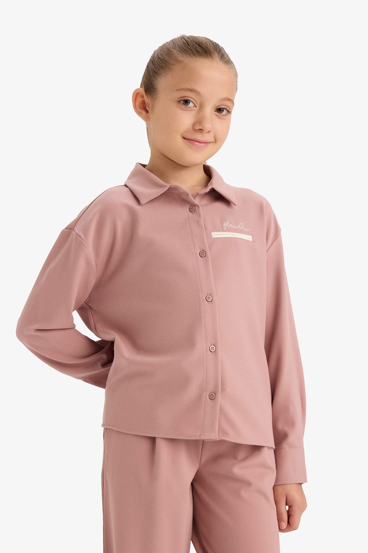 Girl Regular Fit Long Sleeve Shirt