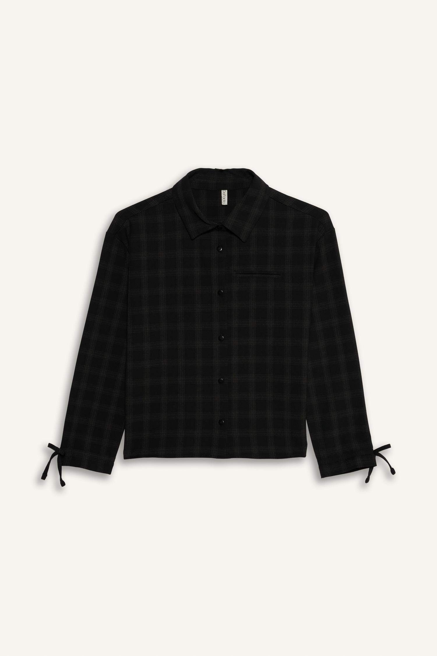 Girl Long Sleeve Plaid Shirt