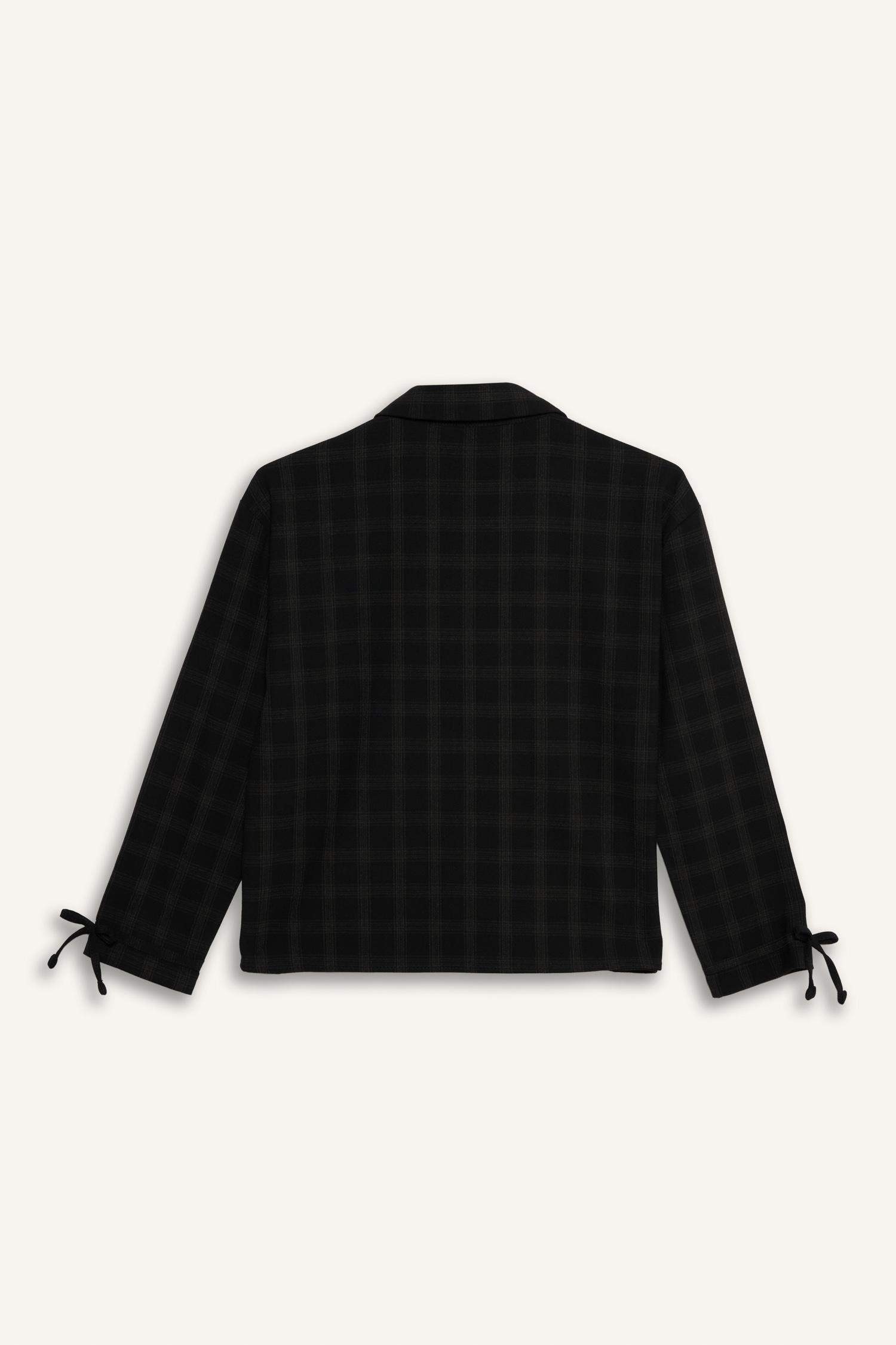 Girl Long Sleeve Plaid Shirt