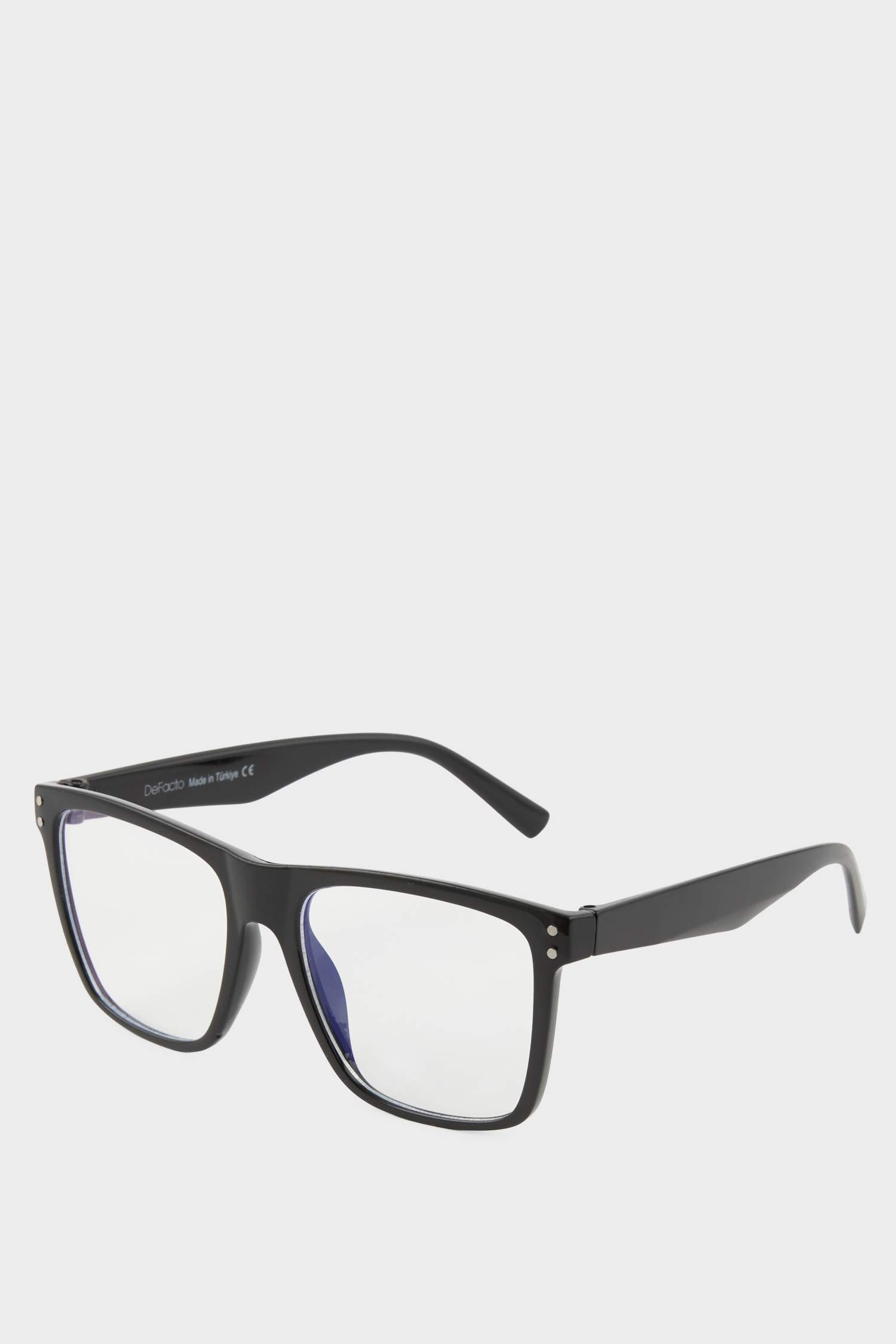 Kadın Mavi Cam Siyah Çerçeveli Gözlük