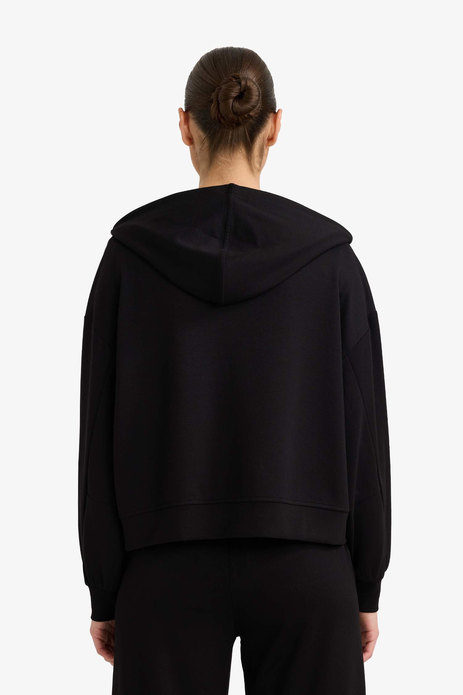 Boxy Fit Fermuarlı Sweatshirt