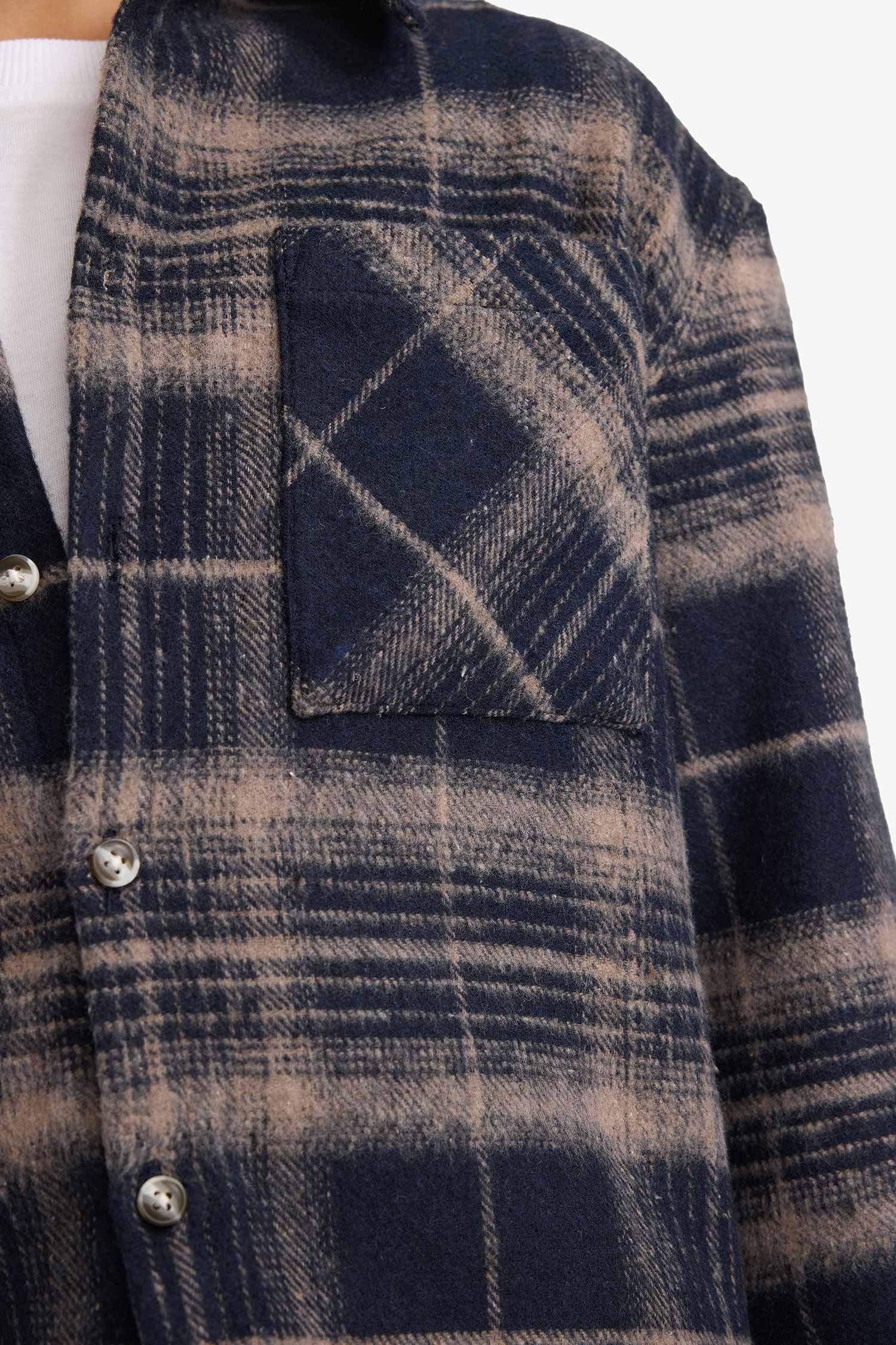 Regular Fit Plaid Long Sleeve Shirt