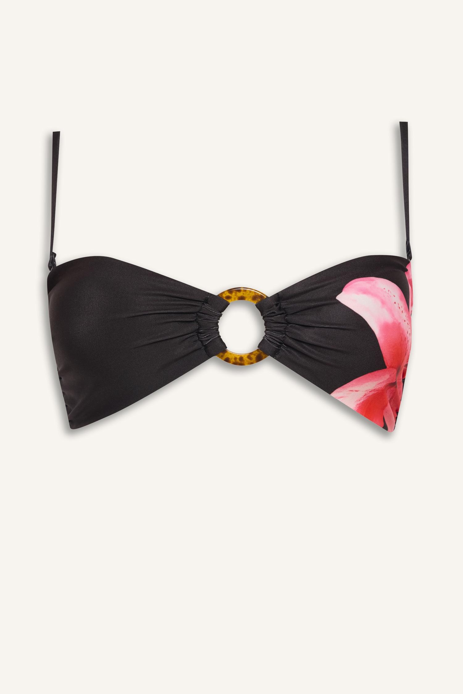 DeFacto Regular Fit Çiçekli Bikini Üstü görsel 6