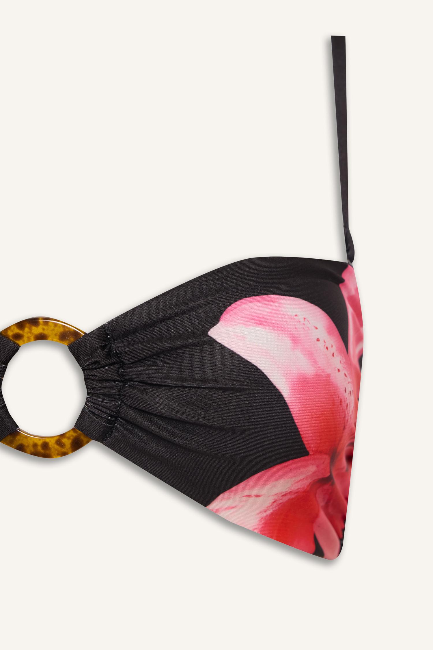DeFacto Regular Fit Çiçekli Bikini Üstü görsel 8
