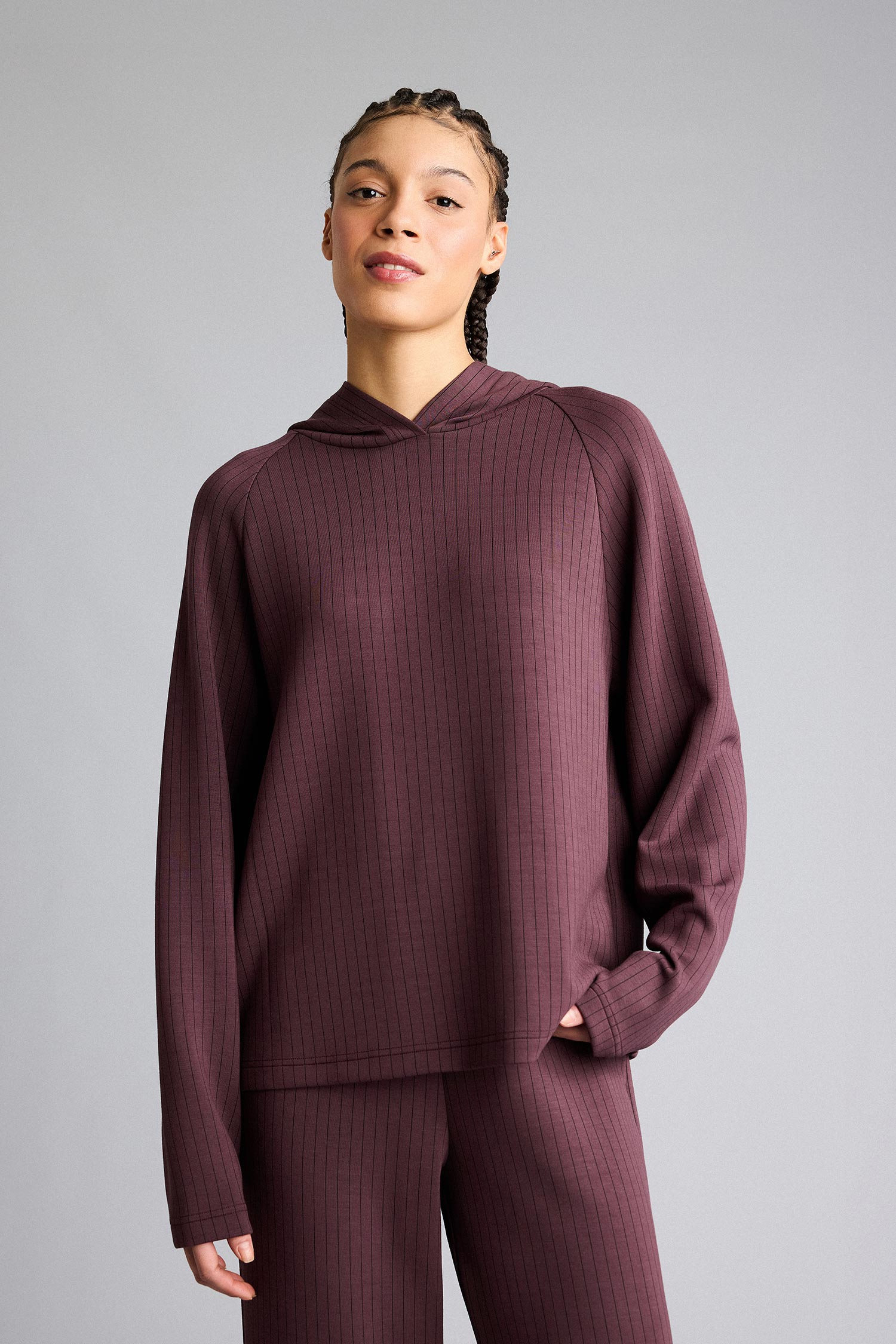 DeFacto Ultra Yumuşak Standart Fıt Kapüşonlu Modal Sporcu Sweatshirt görsel 3