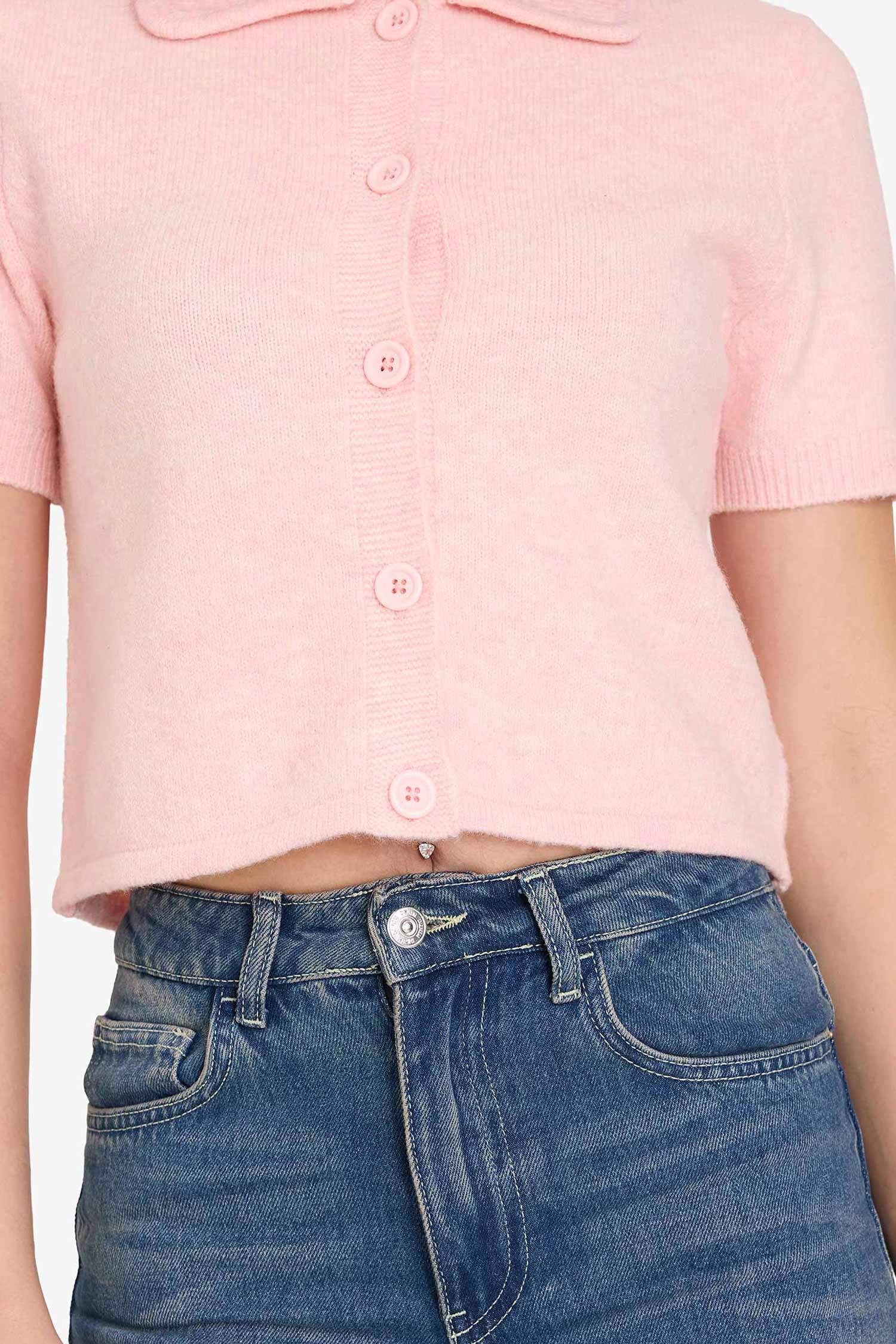 Кардиган с воротником поло Regular Fit